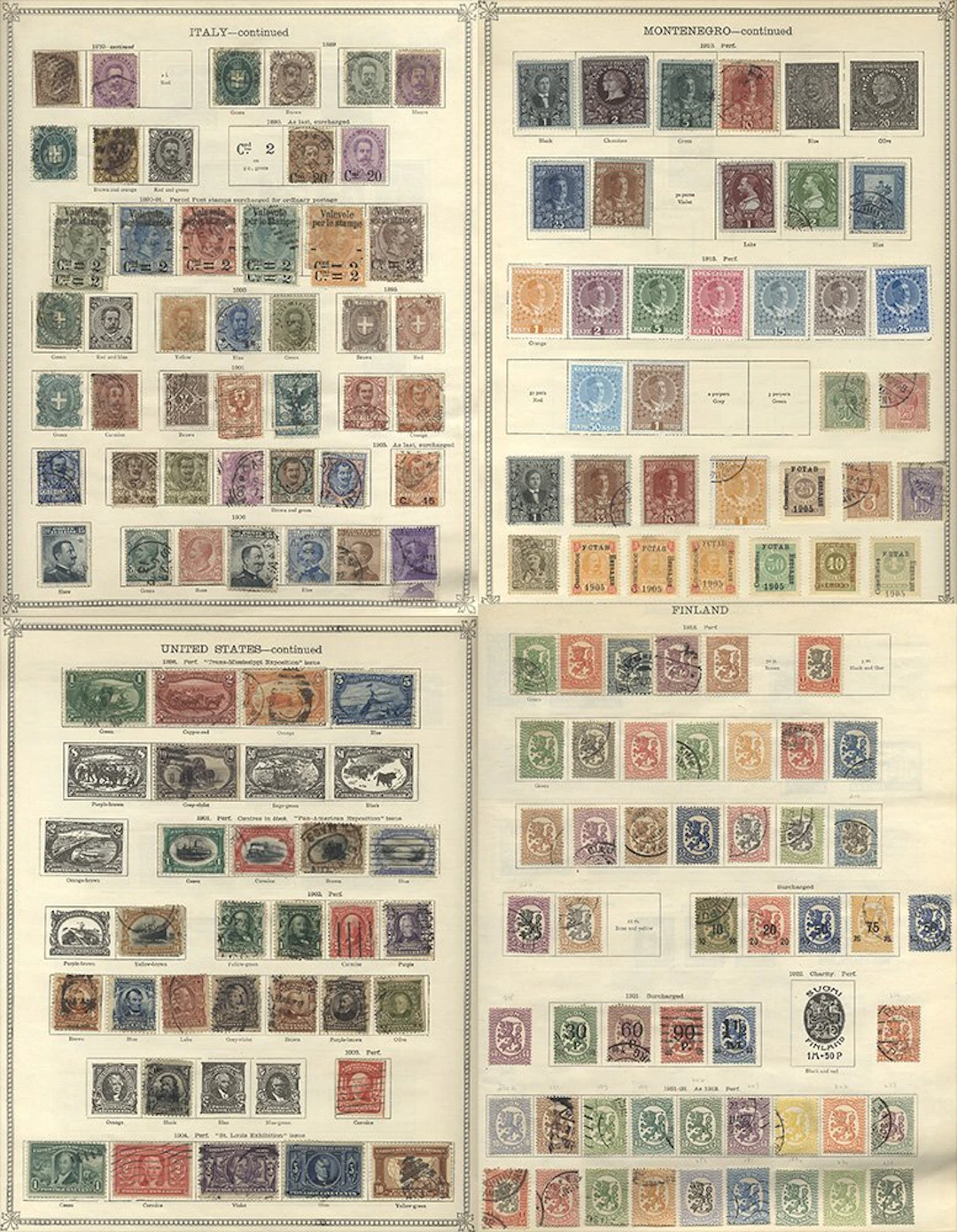 FOREIGN two Old Ideal albums for issues to 1930's M & U ranges