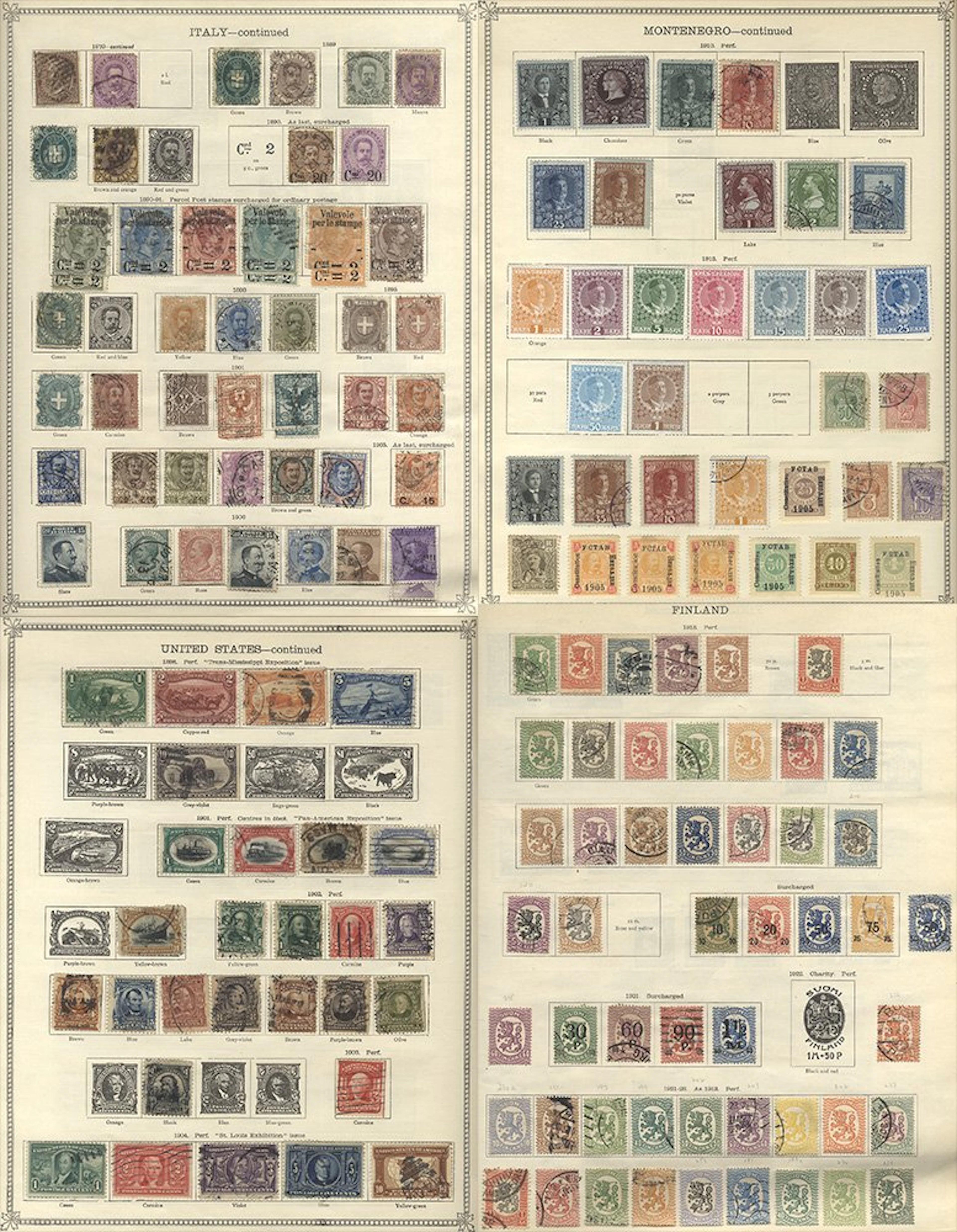 FOREIGN two Old Ideal albums for issues to 1930's M & U ranges