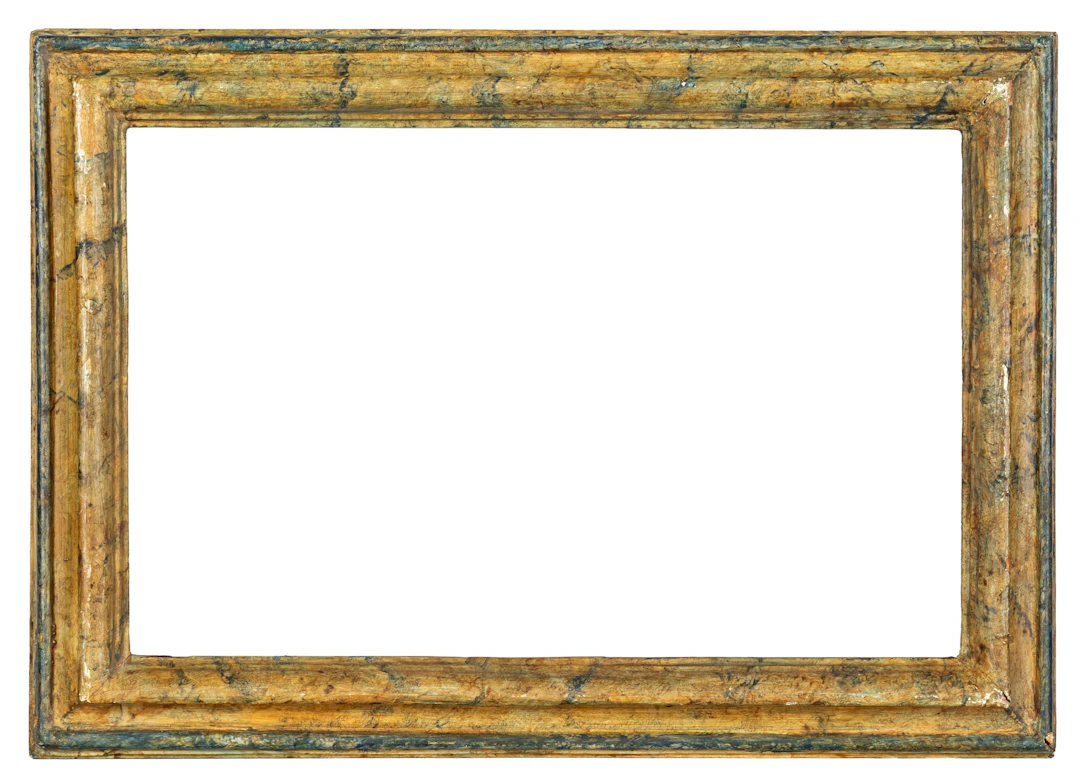 LOTTO DI DUE CORNICI DIVERSE IN LEGNO LACCATO, XVIII-XIX SECOLO