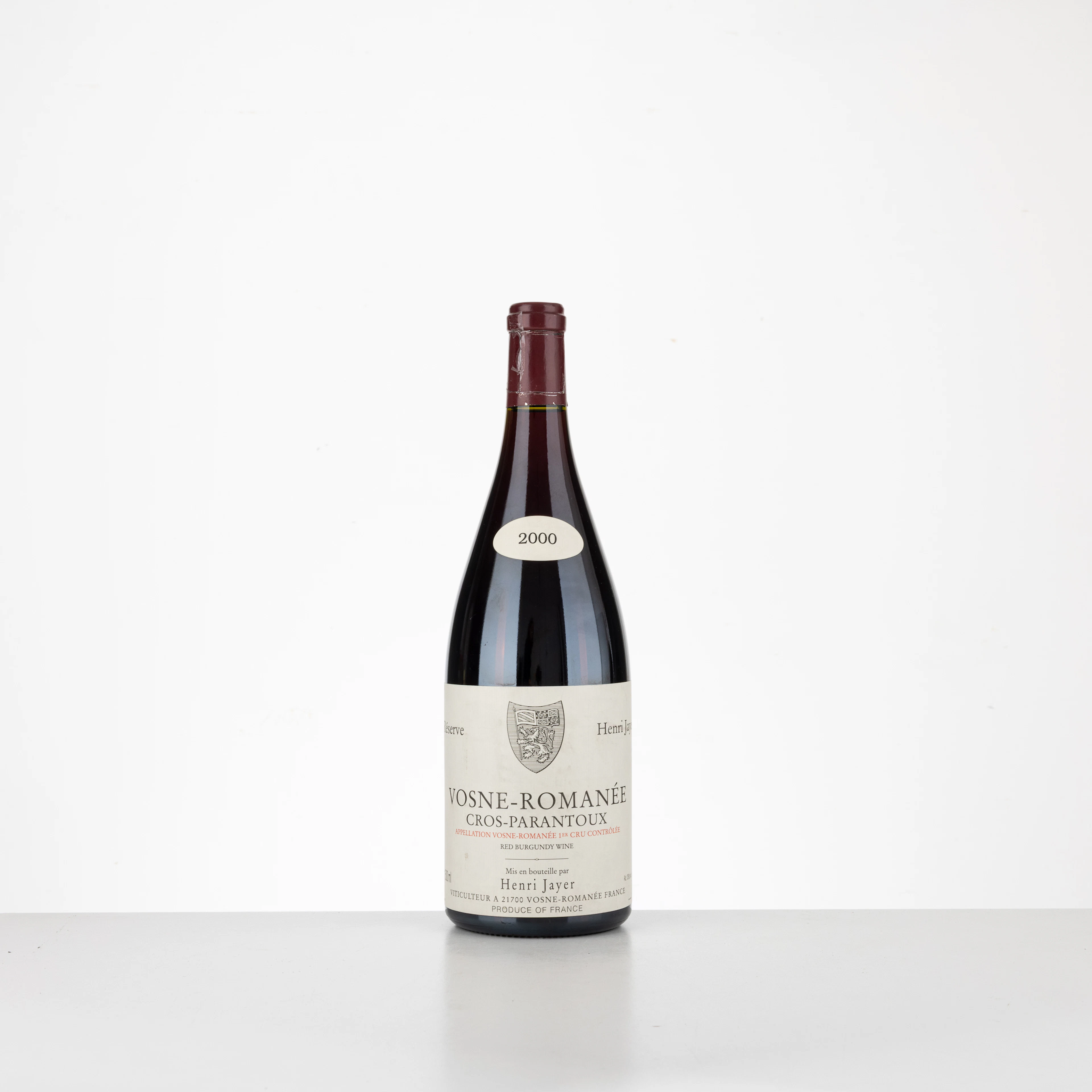 Vosne-Romanée 1er Cru Cros-Parantoux H. Jayer 2000