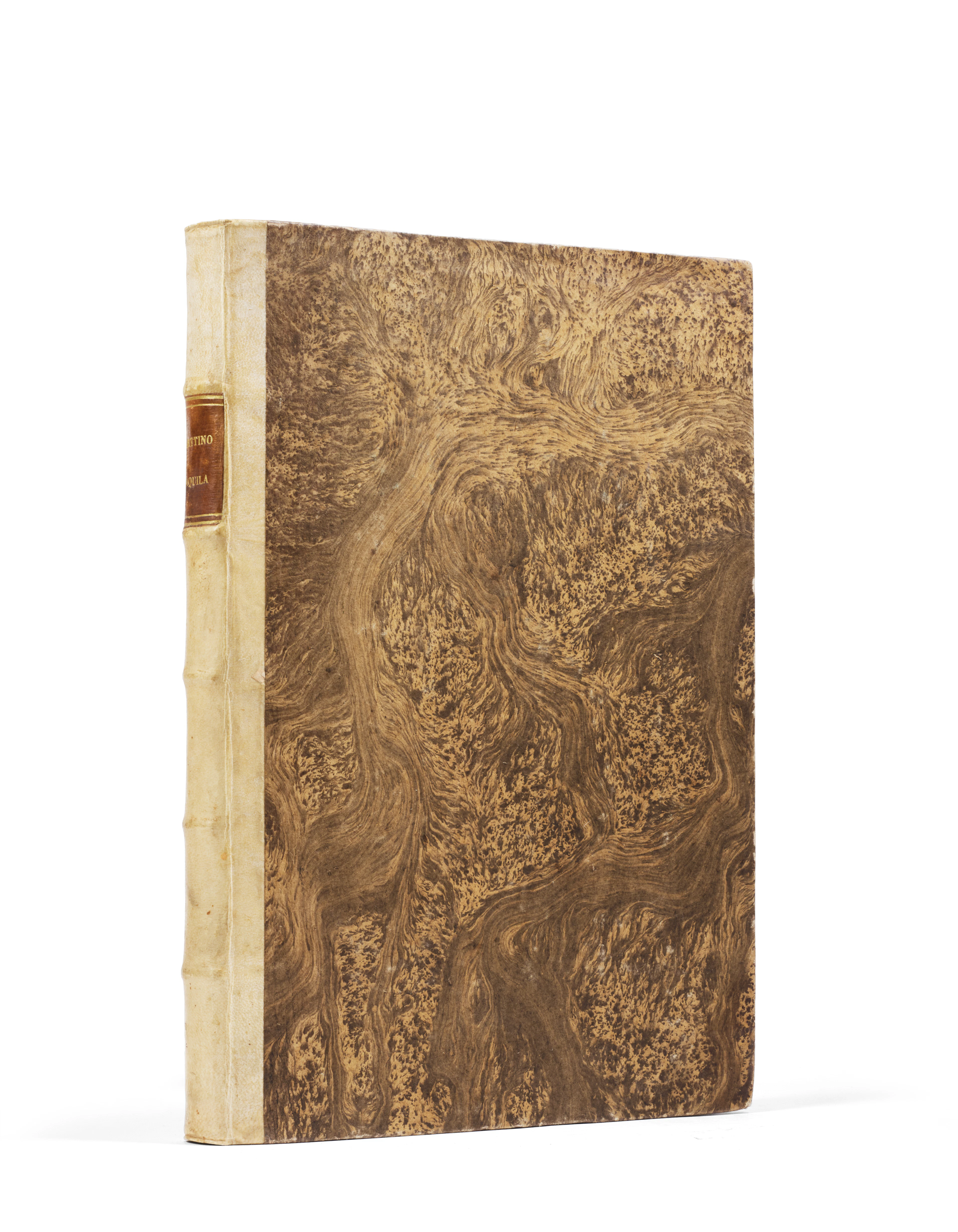 BRUNI, Leonardo (1370-1444). Libro intitulato Aquila volante che se