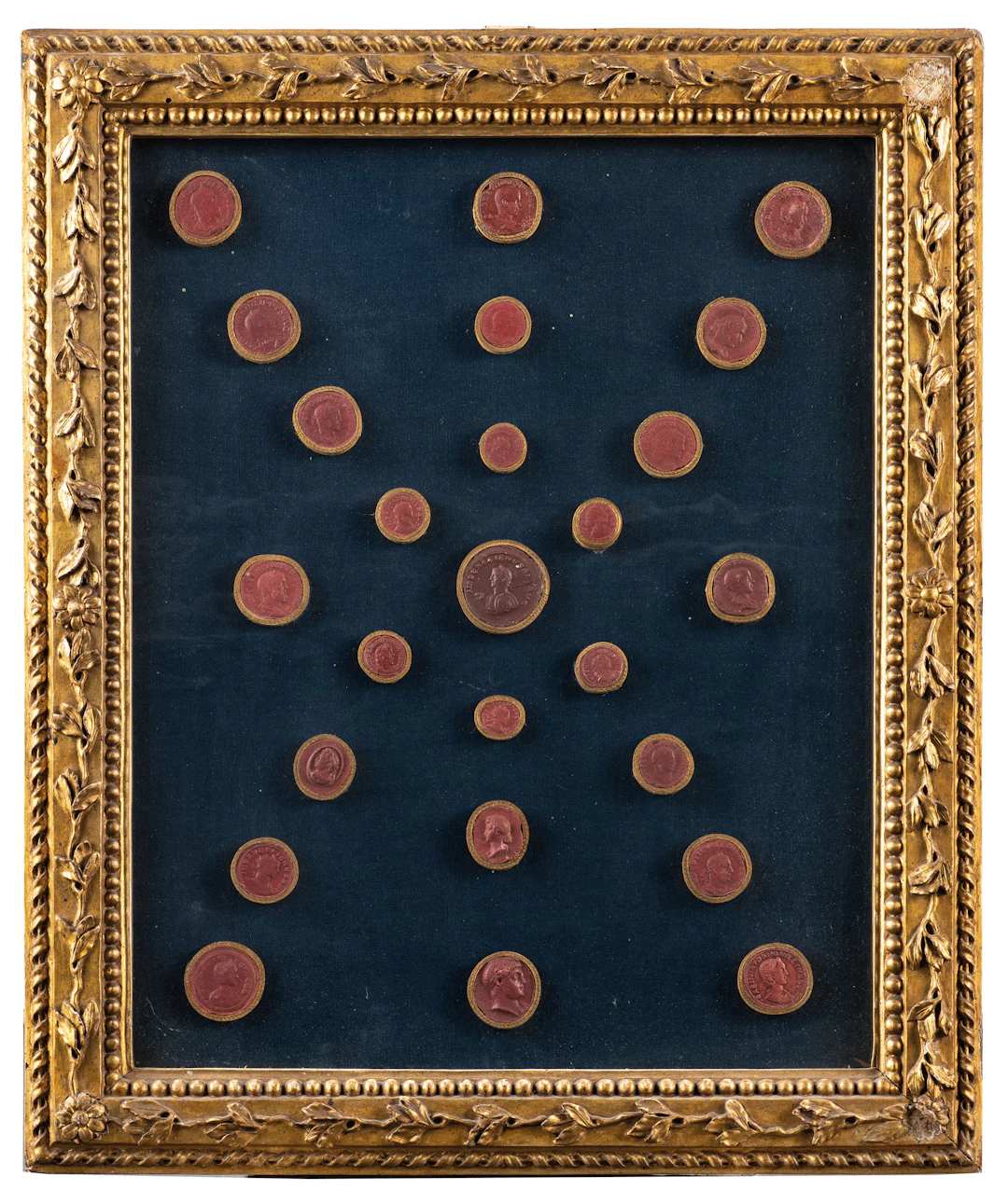 COLLEZIONE DI VENTICINQUE CALCHI IN GESSO O SCAGLIOLA ROSSA, XIX SECOLO