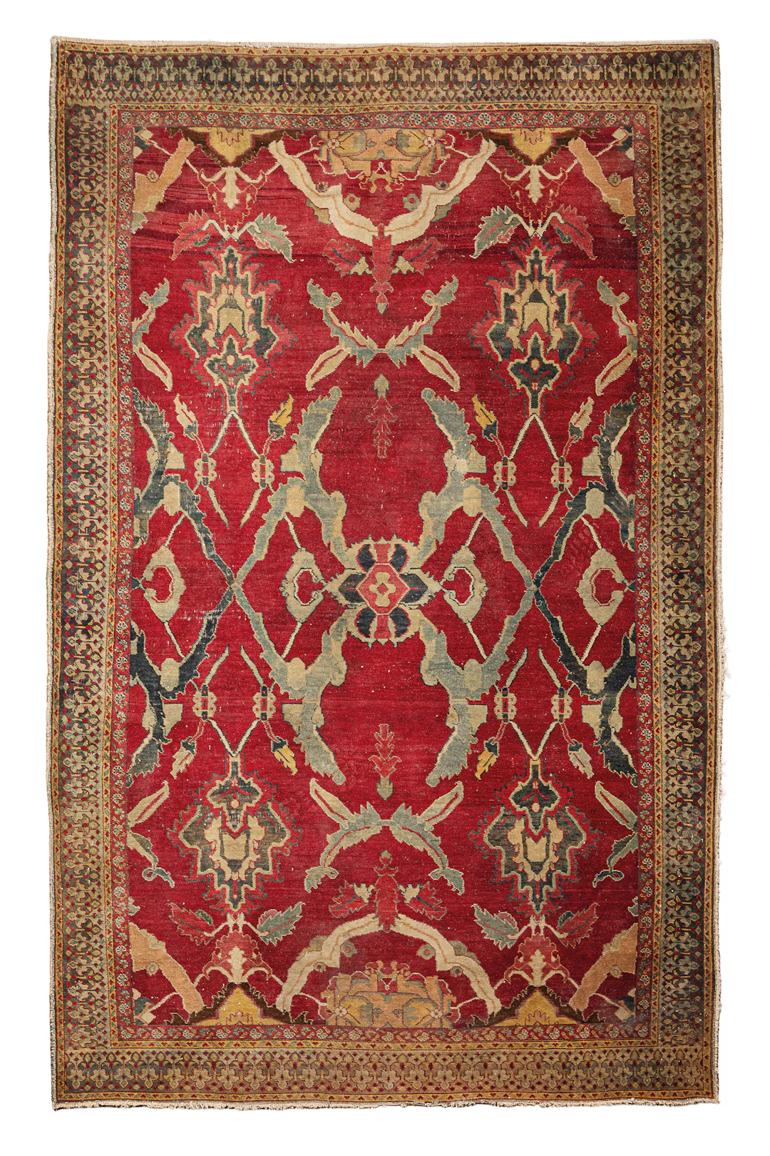 TAPPETO INDIANO, AREA DI AGRA, CIRCA 1920