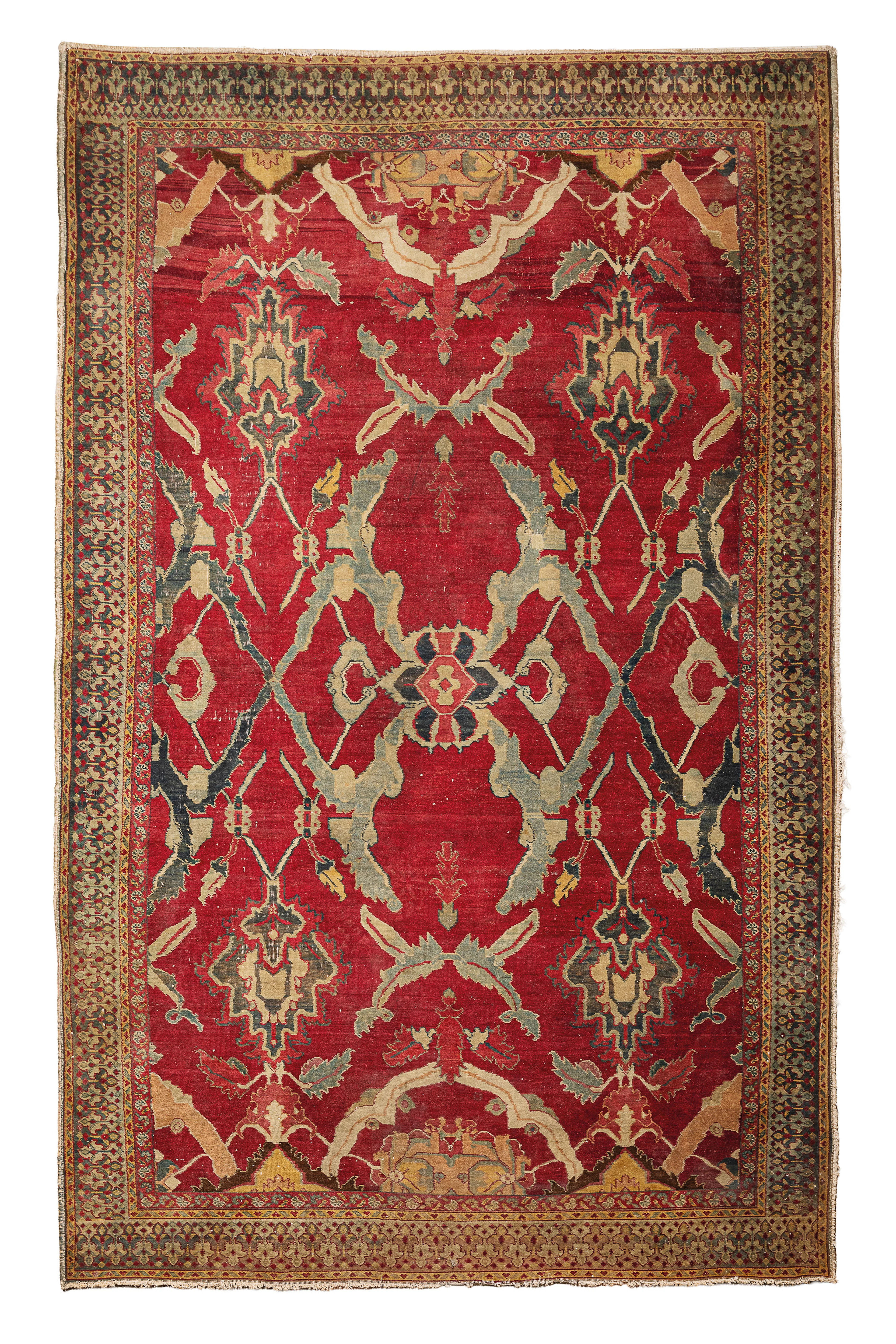TAPPETO INDIANO, AREA DI AGRA, CIRCA 1920
