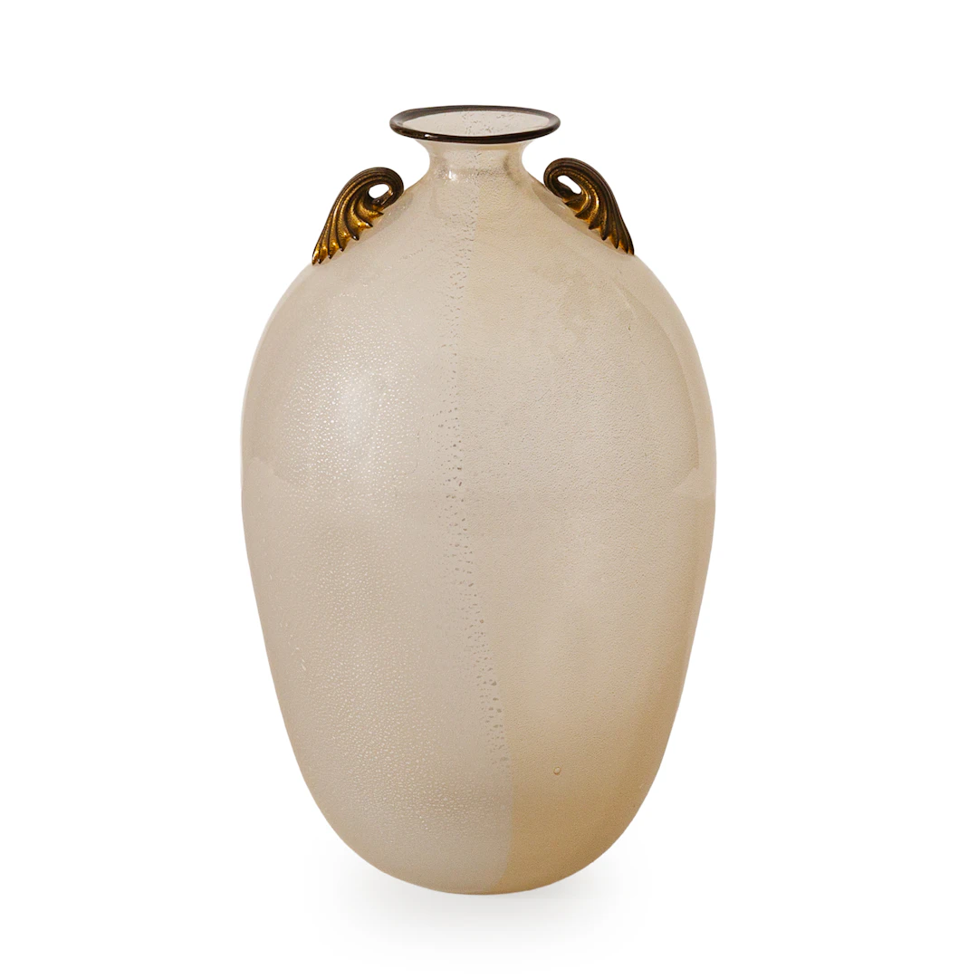 VASO IN VETRO, FORNACE SCHIAVON, MURANO, XX SECOLO