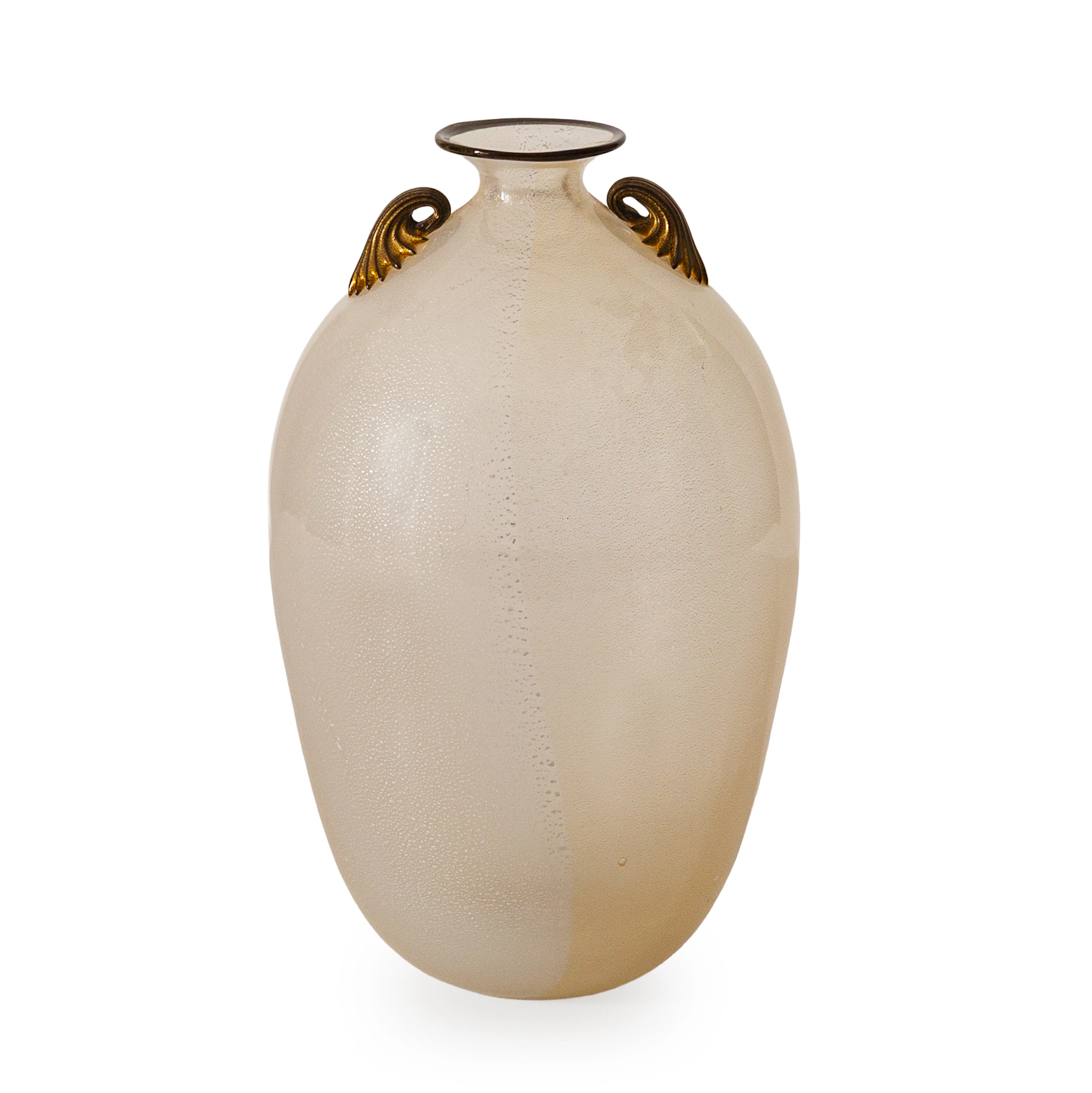 VASO IN VETRO, FORNACE SCHIAVON, MURANO, XX SECOLO