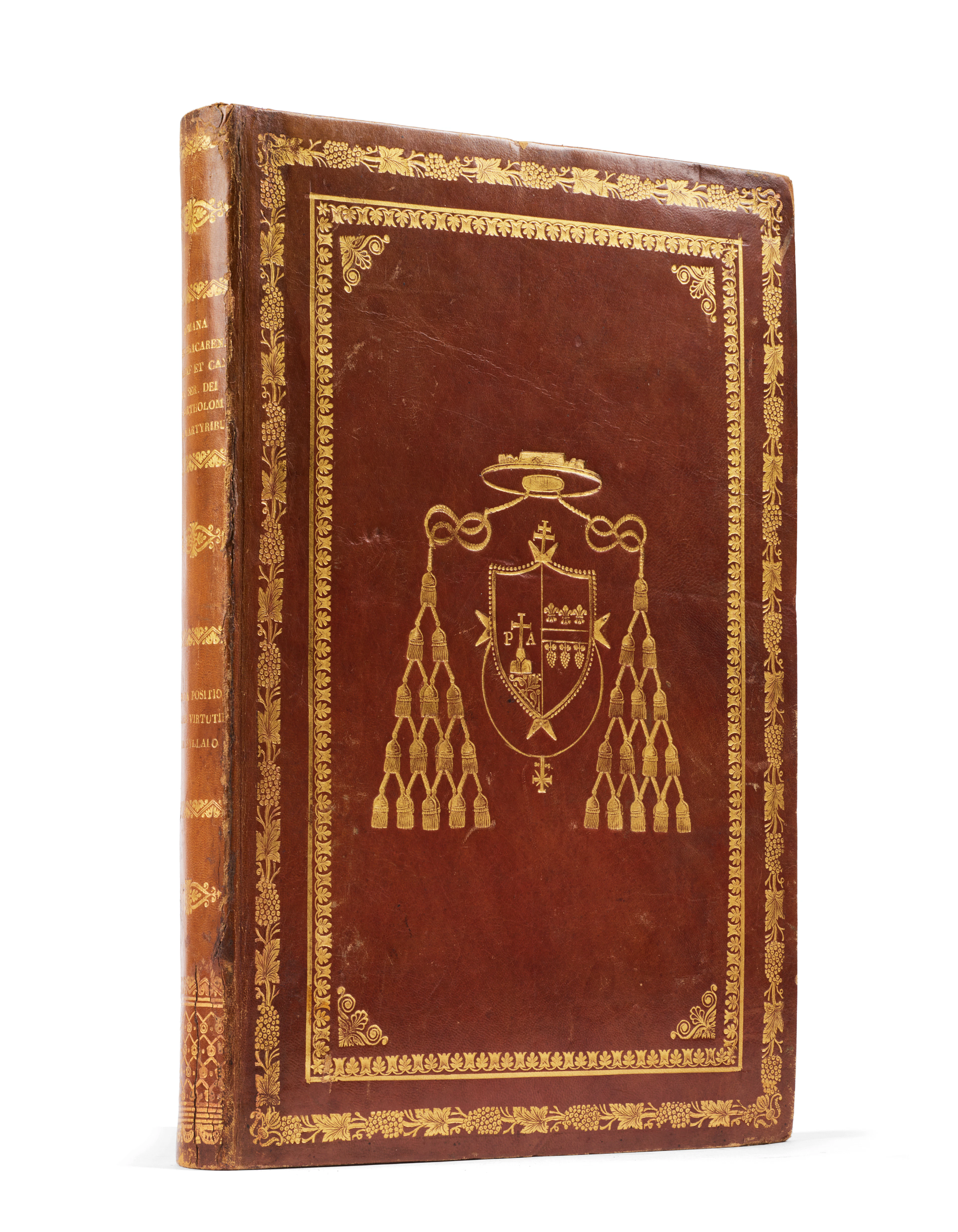 [LEGATURA - ENOLOGIA]. LAMBRUSCHINI, Luigi (1776-1854). Legatura vuota