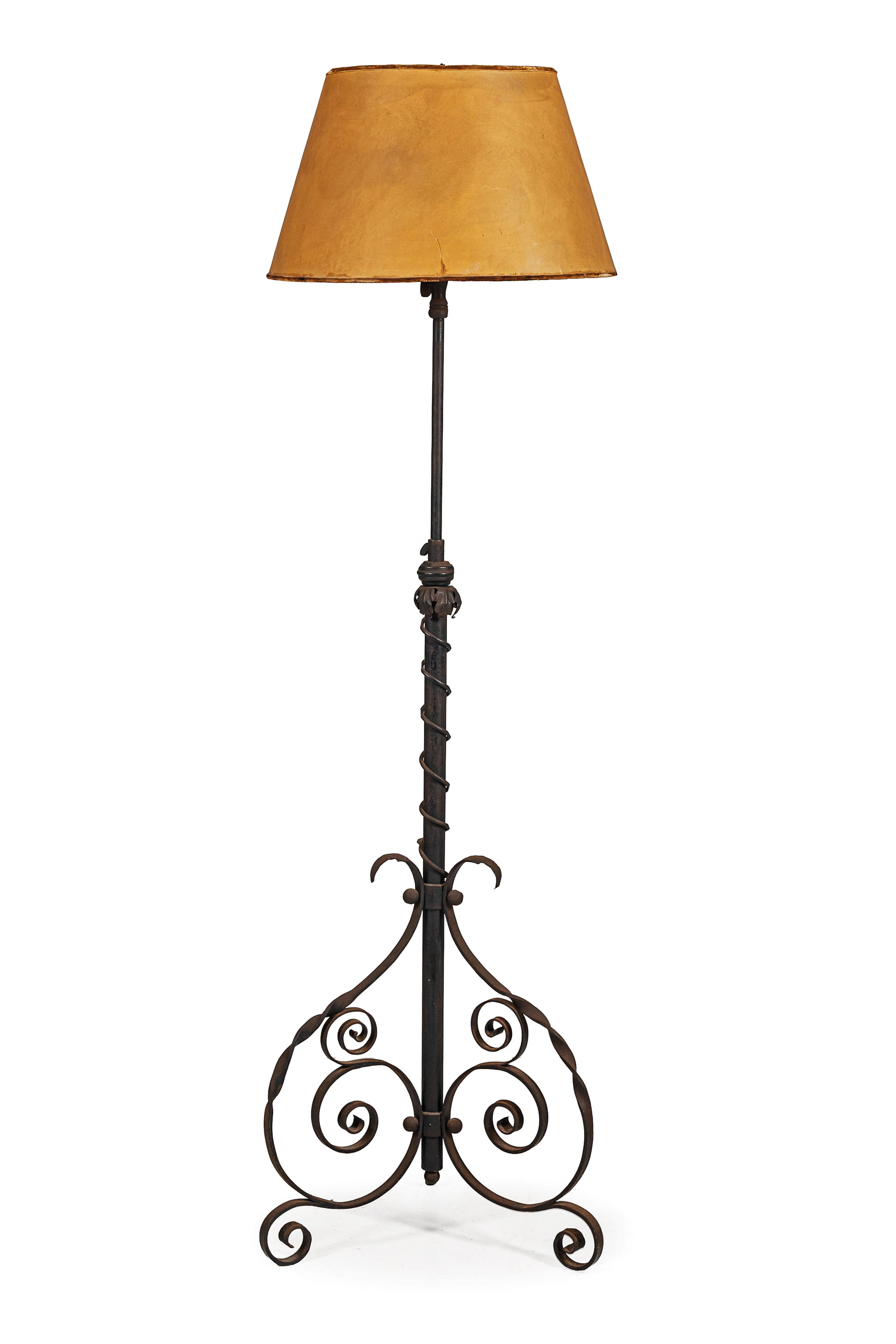 LAMPADA DA TERRA IN FERRO BATTUTO, XX SECOLO