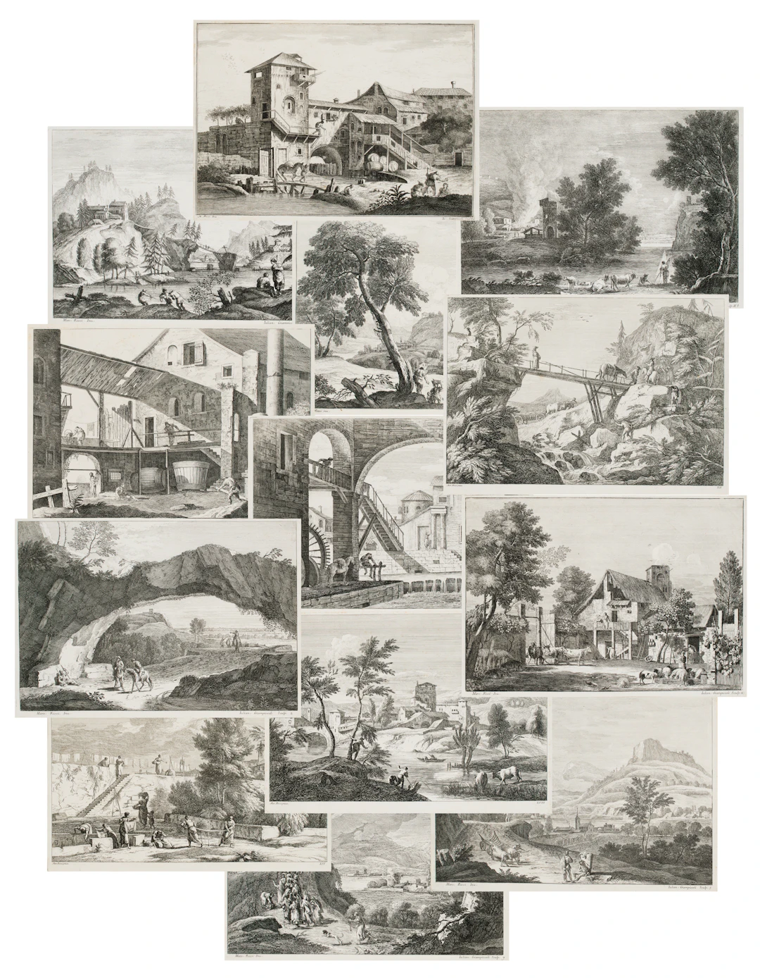 RICCI, Marco (1676-1730); GIAMPICCOLI, Giuliano Marco (1703-1759);