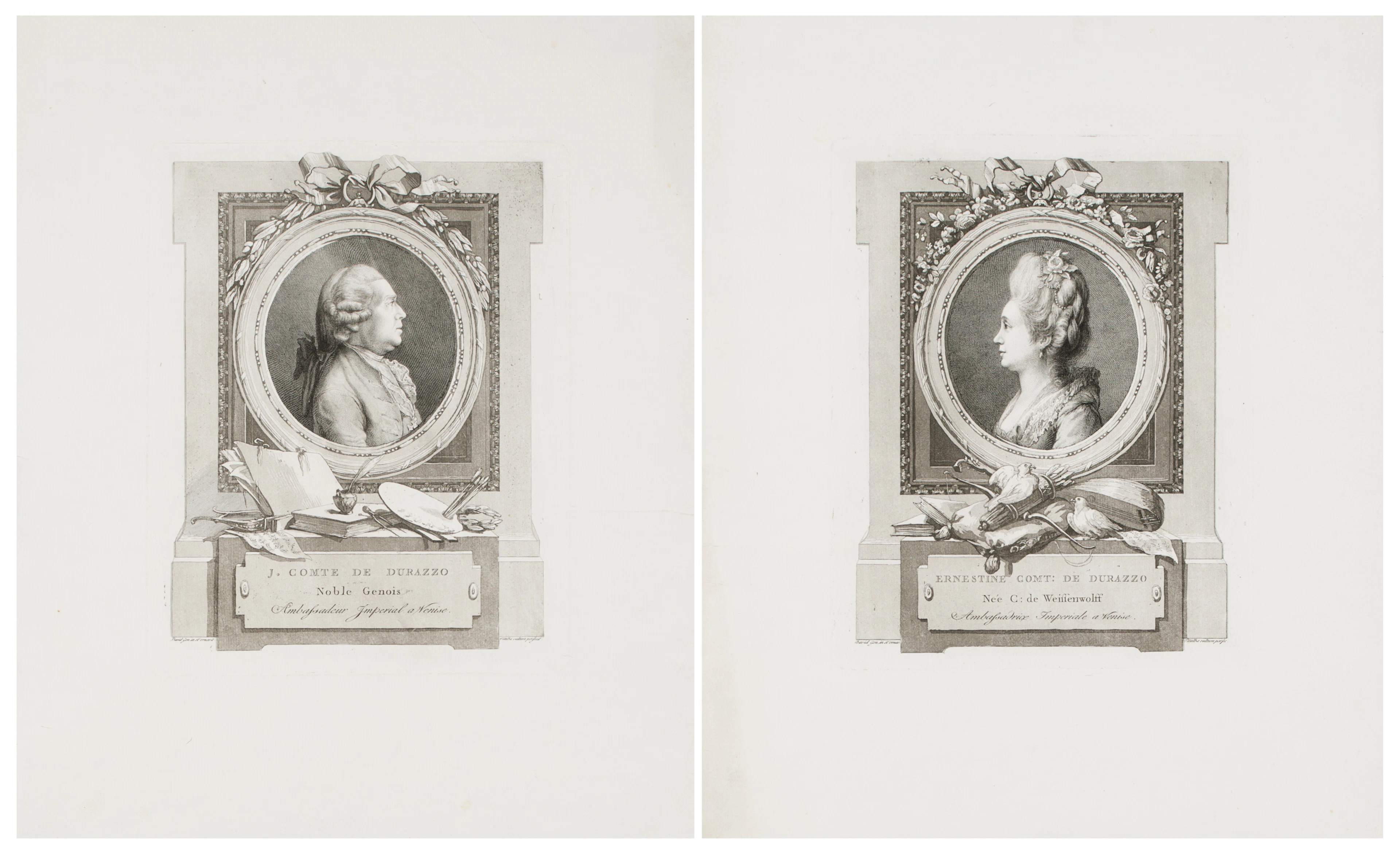 DAVID, Giovanni (1743-1790). Ritratto di Ernestine contessa Durazzo