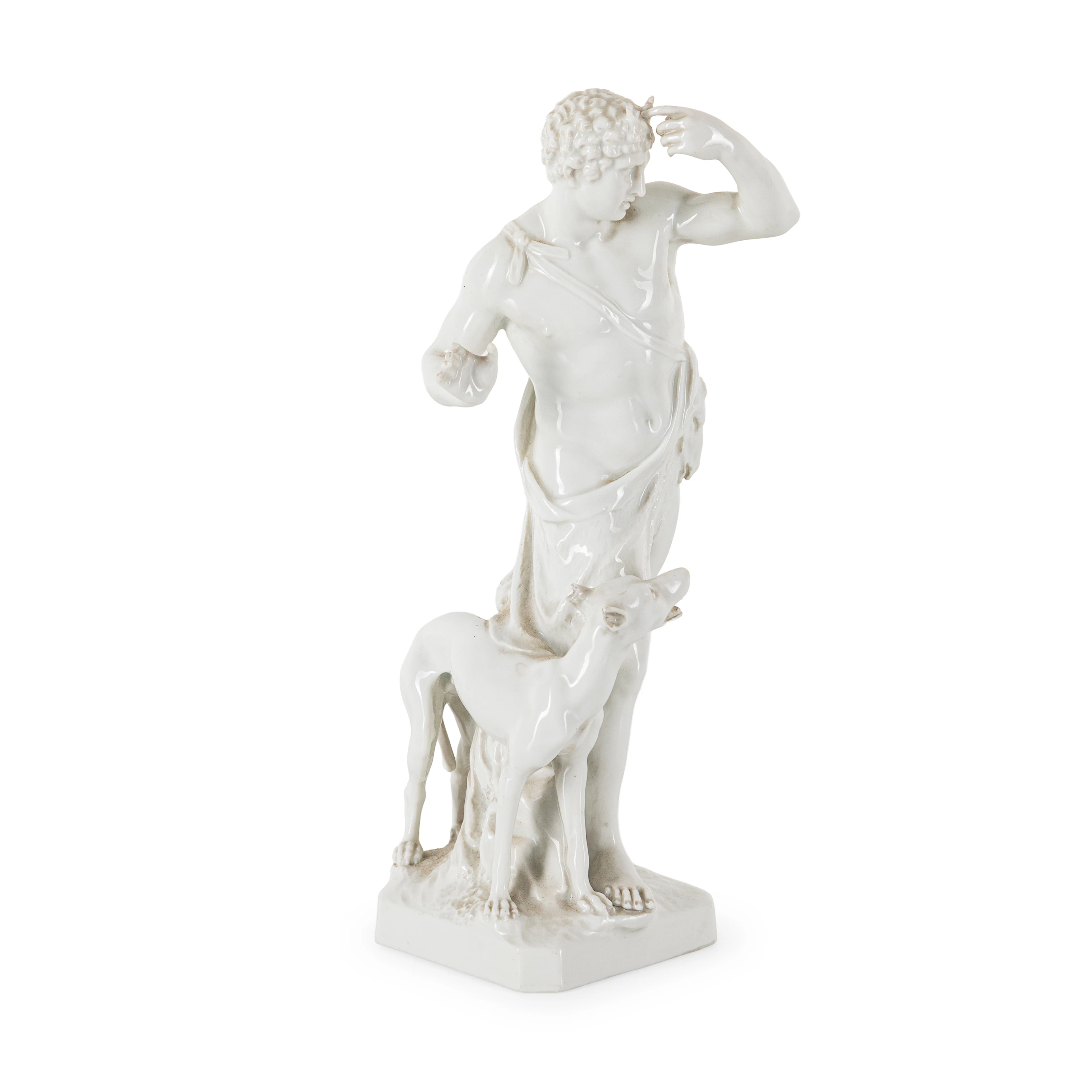 FIGURA IN PORCELLANA BIANCA, MANIFATTURA DI BERLINO, XIX SECOLO