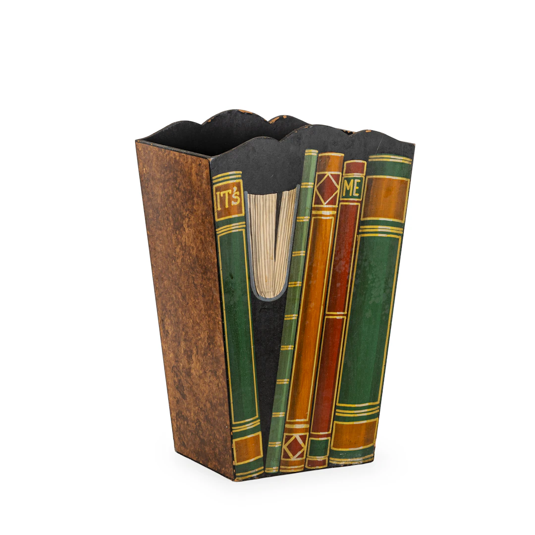 PORTA OMBRELLI IN LEGNO DIPINTO, XX SECOLO
