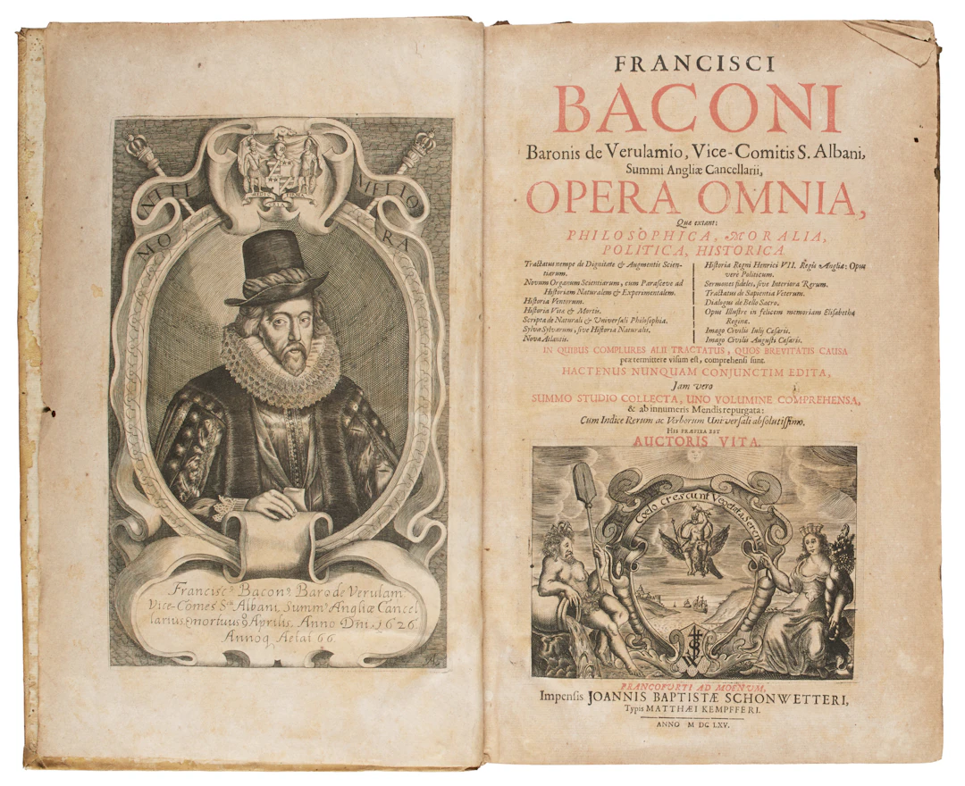BACON, Francis (1561-1626). Opera omnia, quae extant: philosophica