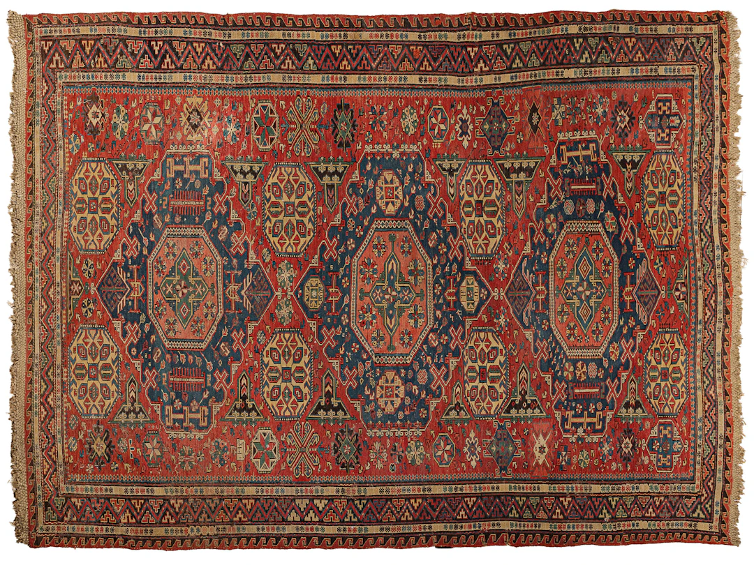 SUMAK A TRE MEDAGLIONI, CAUCASO, CIRCA 1880/1900