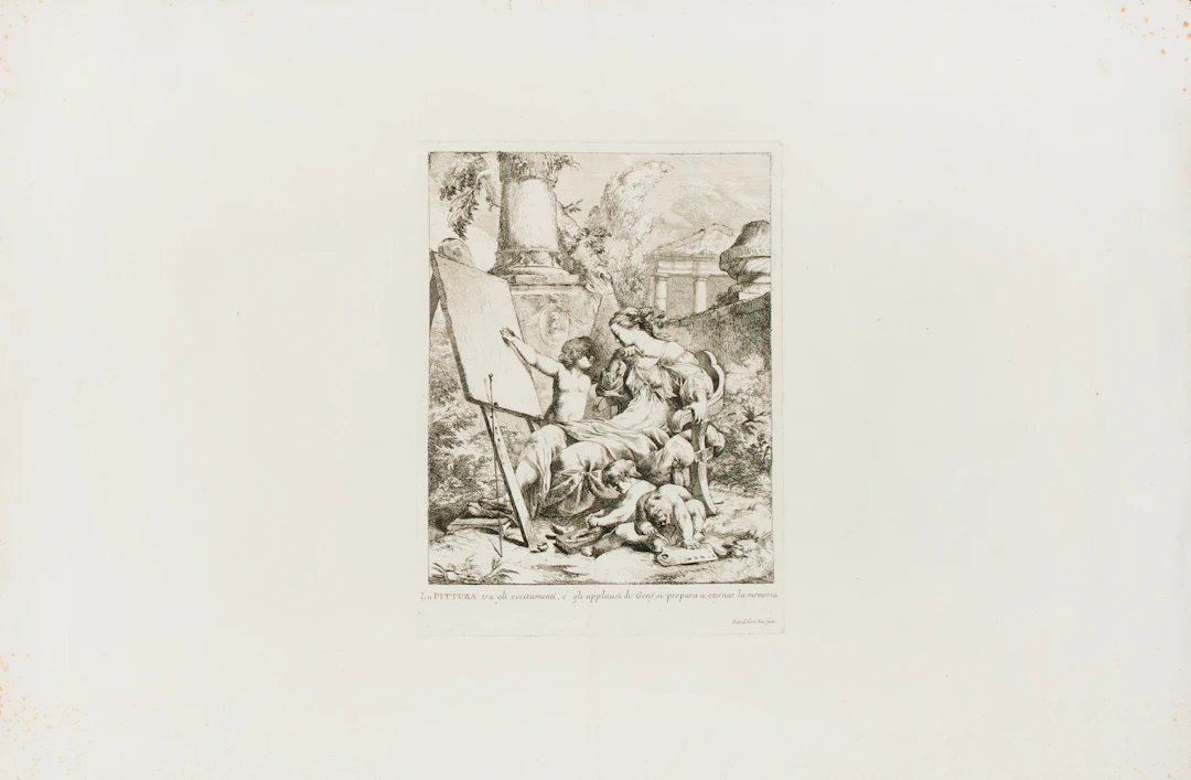 DAVID, Giovanni (1743-1790). La Pittura. Allegoria della Pittura. [ca. 1775].