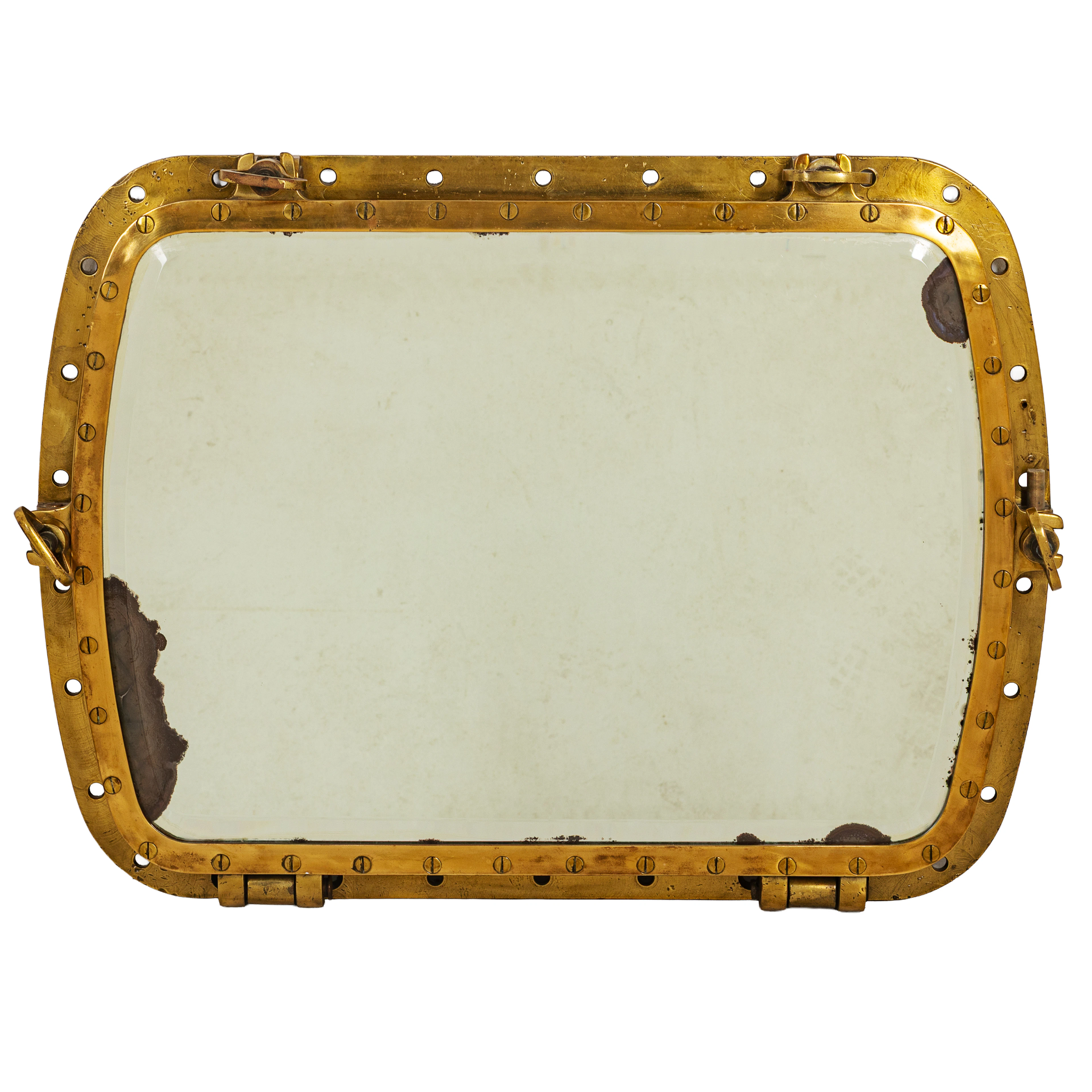 SPECCHIERA IN BRONZO DORATO, XX SECOLO