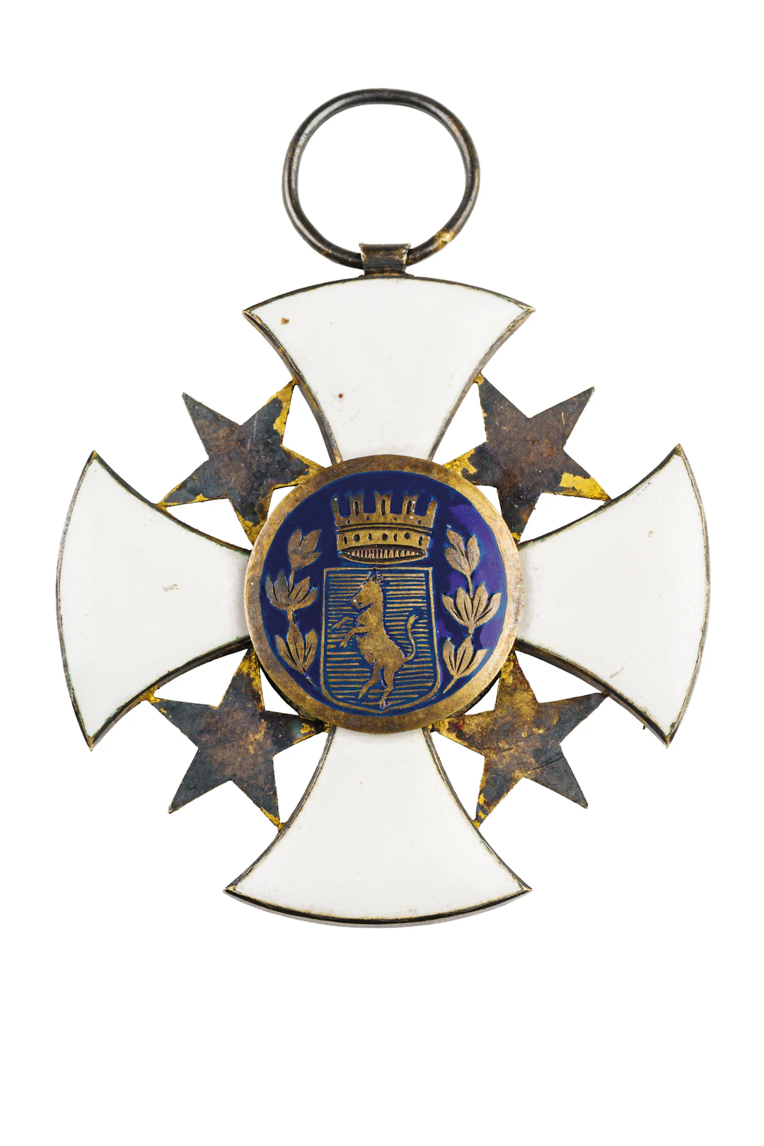 DECORAZIONE IN SMALTI E METALLO DORATO, XIX SECOLO