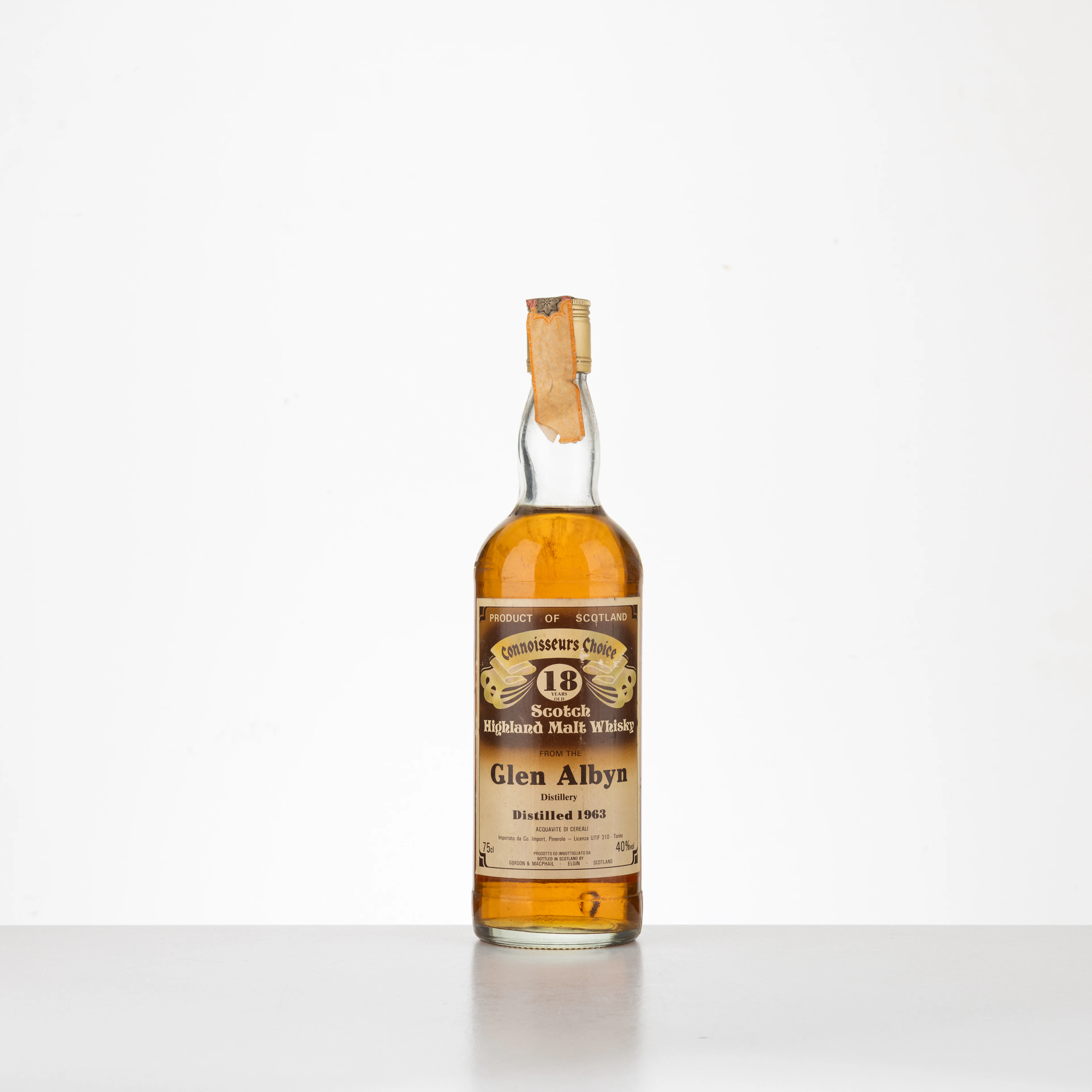 Whisky 18 Years Old Connoisseurs Choice Glen Albyn 1963