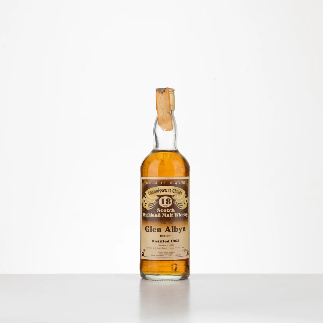 Whisky 18 Years Old Connoisseurs Choice Glen Albyn 1963