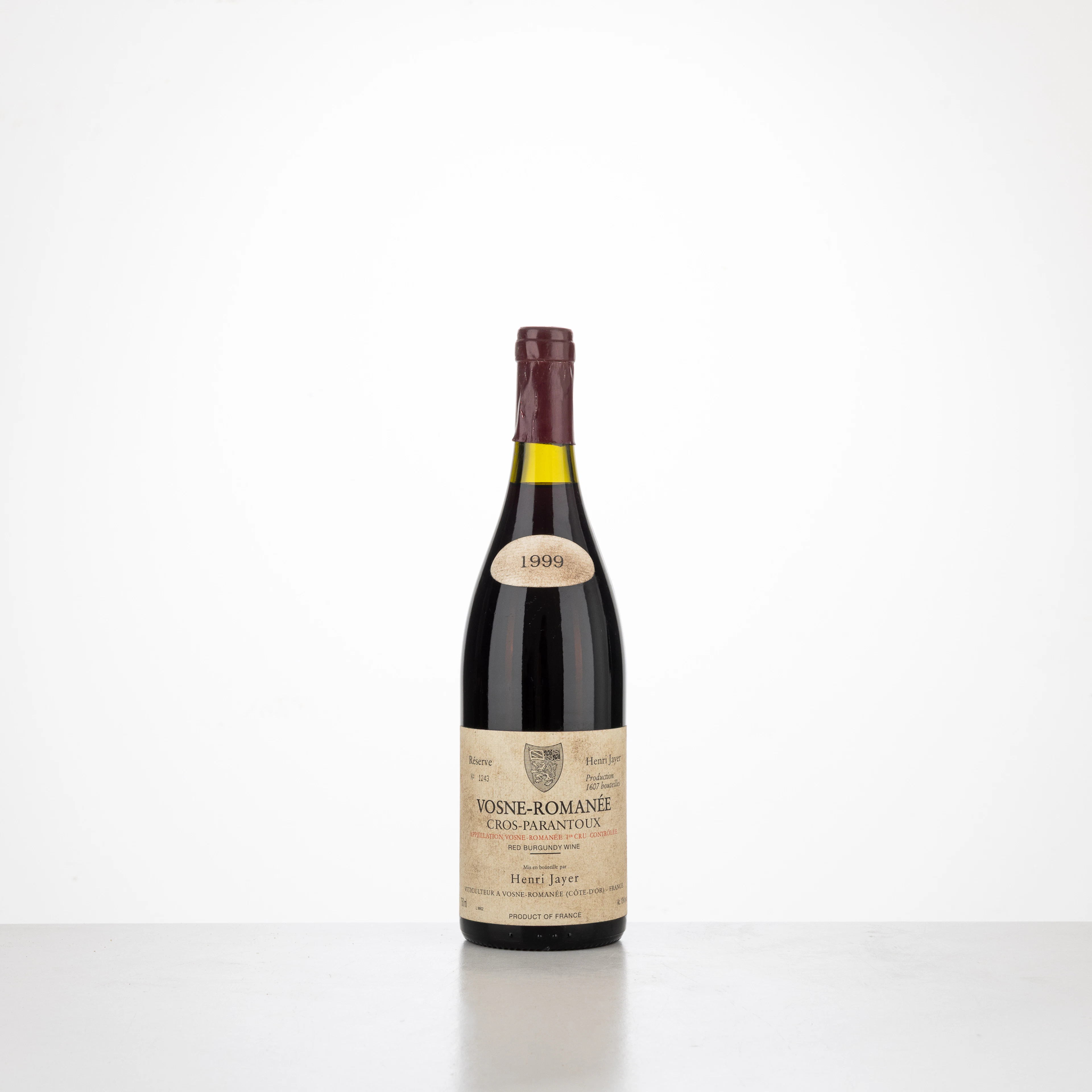 Vosne-Romanée 1er Cru Cros Parantoux H. Jayer 1999