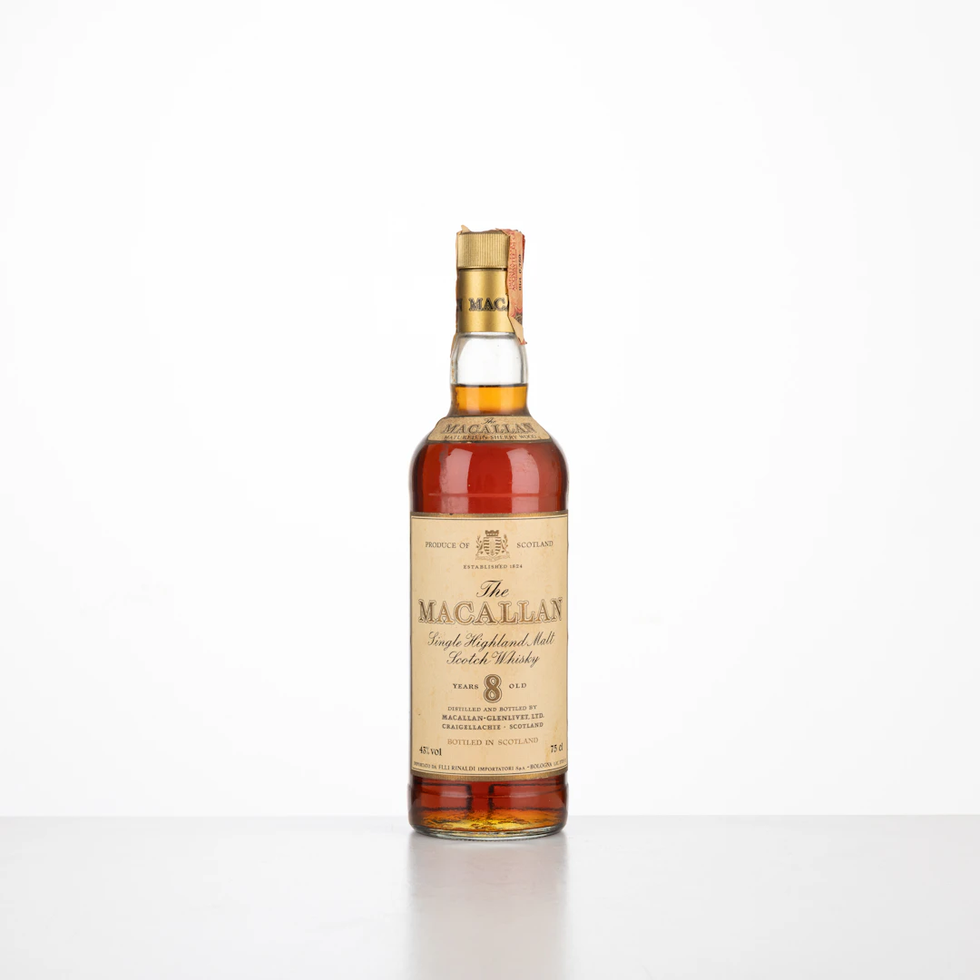 Whisky 8 Years Old anni '80 Macallan