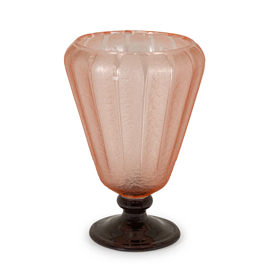 VASO IN VETRO, FORNACE SCHNEIDER, LE VERRE FRANÇAIS, NANCY, PRIMA