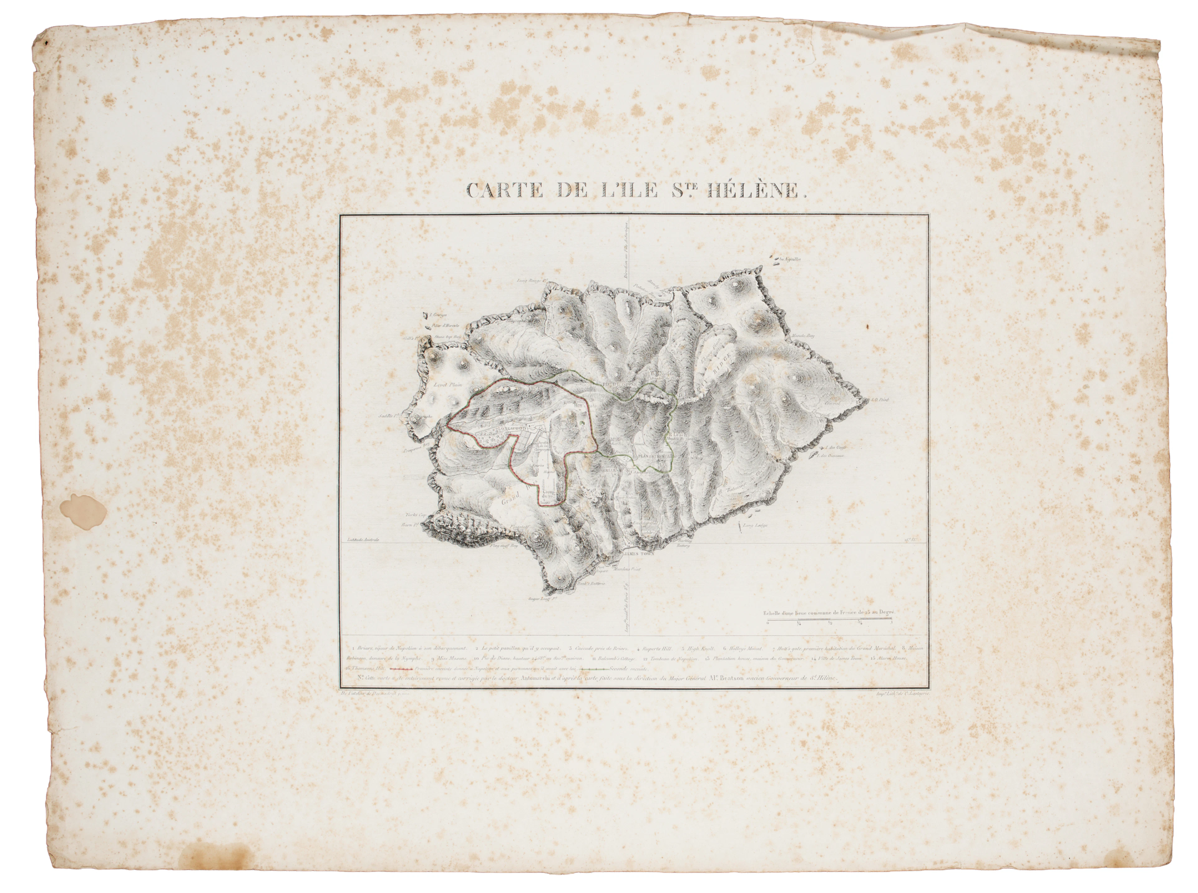 [NAPOLEONICA] ANTOMMARCHI, Francesco (1780-1838). Atlas des Memoires