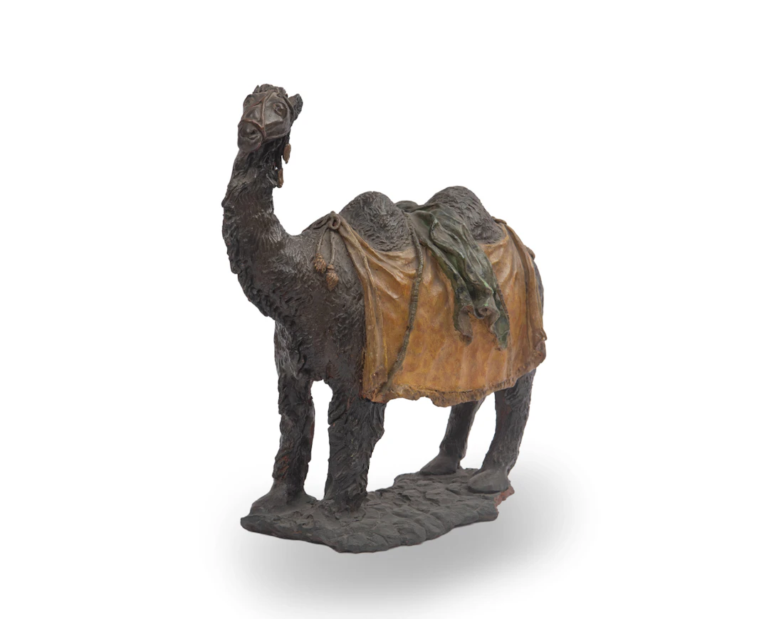 FIGURA IN TERRACOTTA DIPINTA, XIX SECOLO