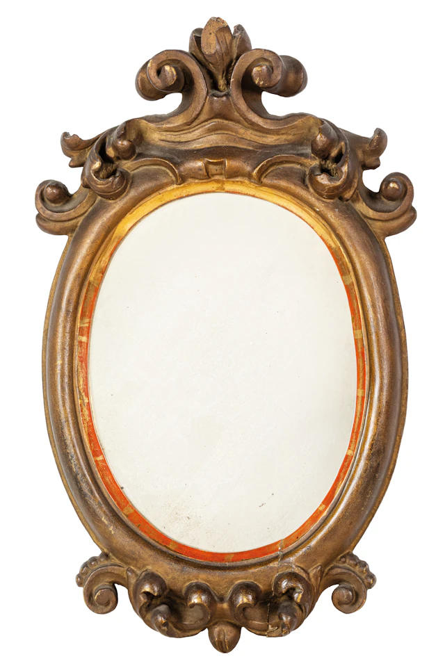 COPPIA DI CORNICI IN LEGNO DORATO, XVIII SECOLO