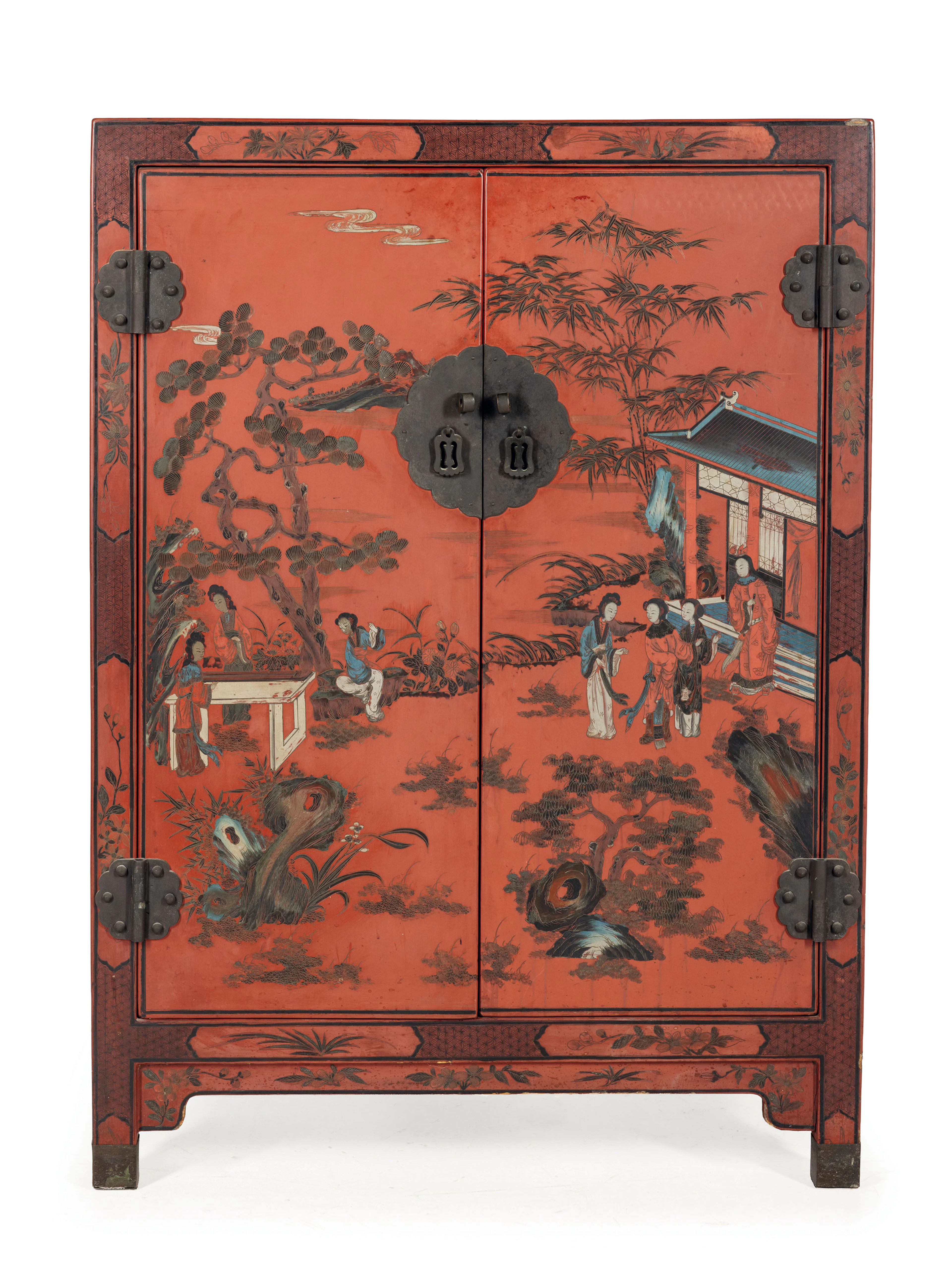 PICCOLO ARMADIO IN LEGNO LACCATO, ARTE ORIENTALE DEL XX SECOLO