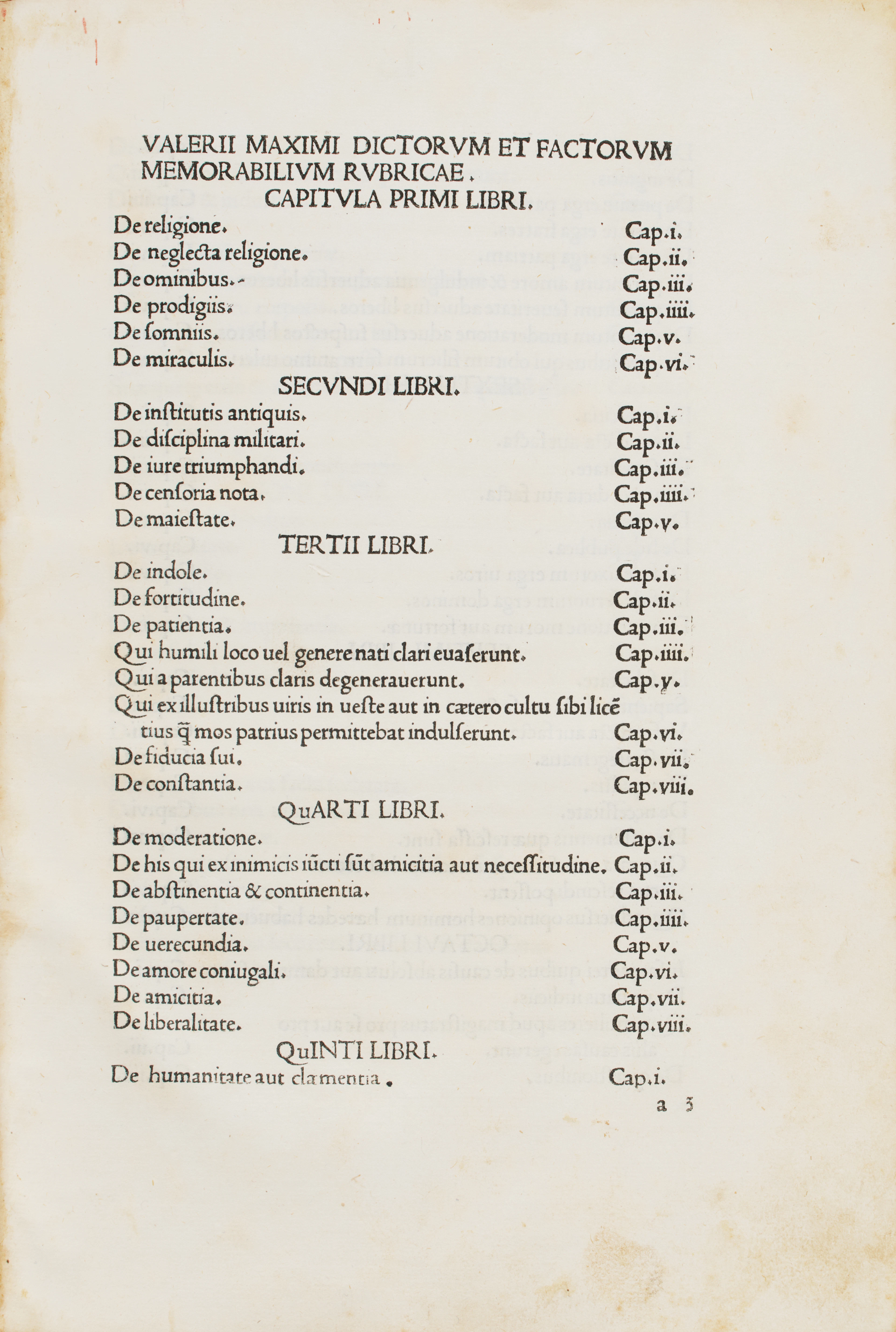 VALERIUS MAXIMUS (I secolo d.C.). Facta et dicta memorabilia. Venezia: