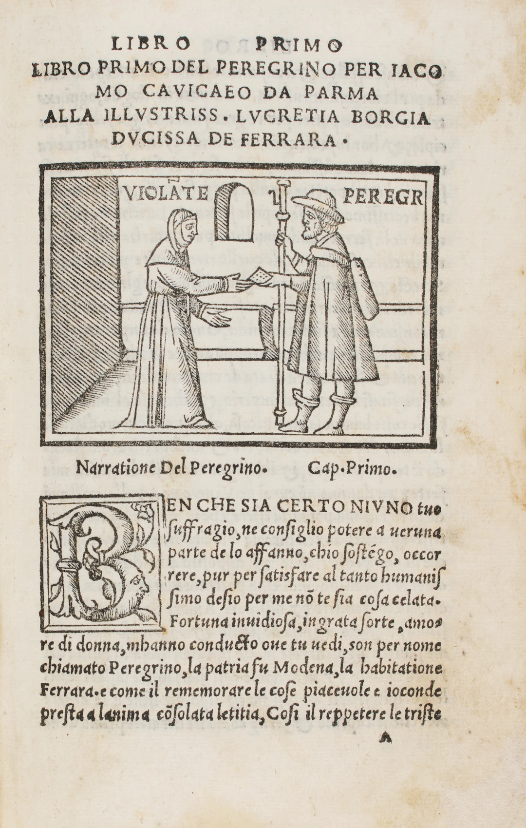 CAVICEO, Jacopo (1443-1511). Libro del Peregrino. Venezia: Bernardino