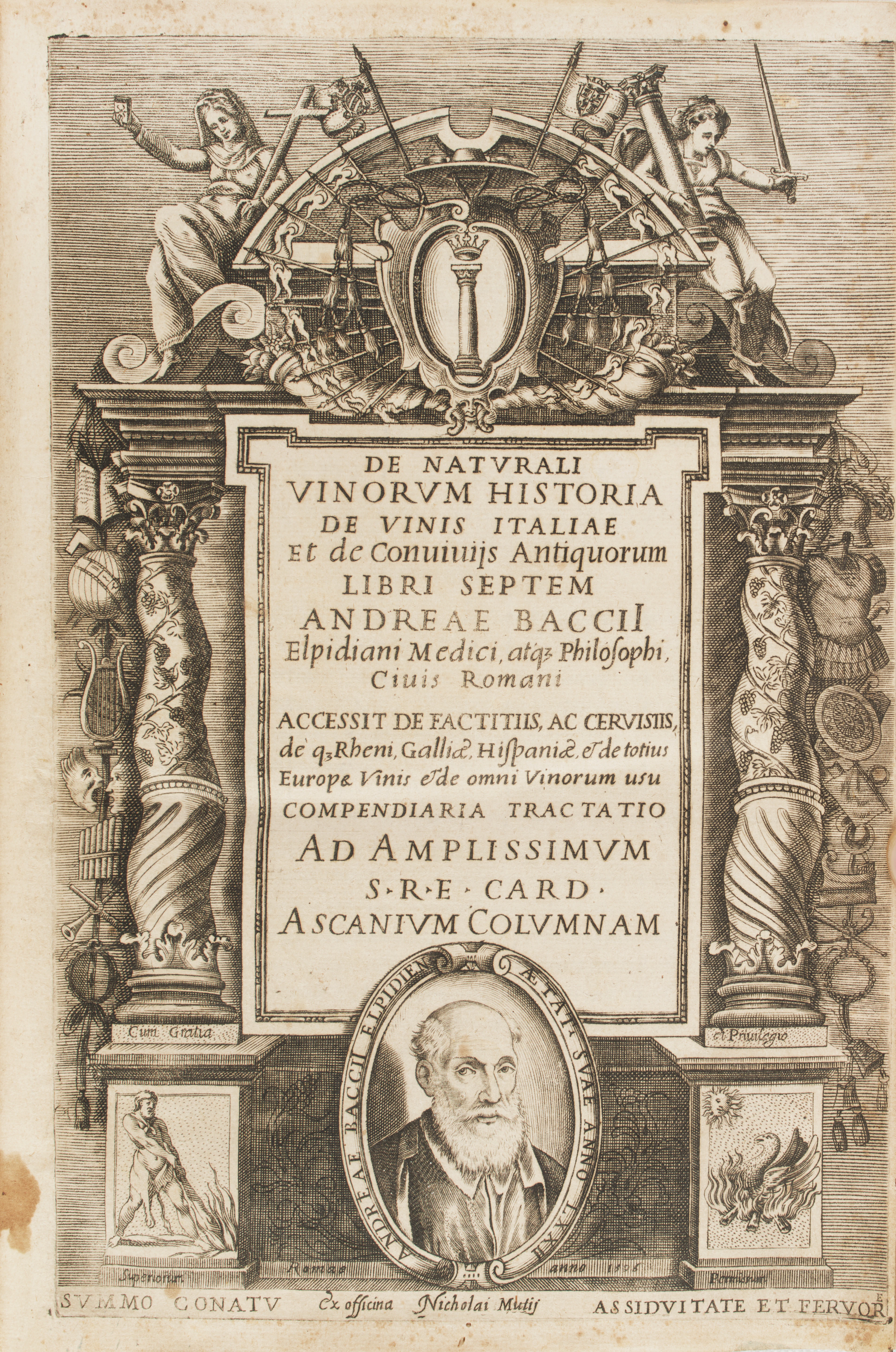 BACCI, Andrea (1524-1600). De naturali vinorum historia de vinis Italiae