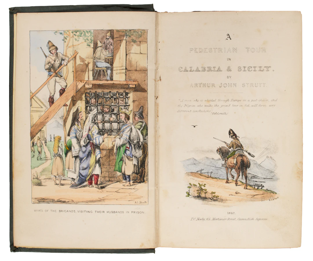 STRUTT, Arthur John (1819-1888). A Pedestrian Tour in Calabria e Sicily.