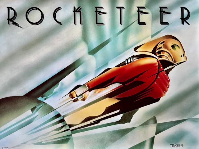 Original Rocketeer Movie Poster - Walt Disney - Bill Campbell