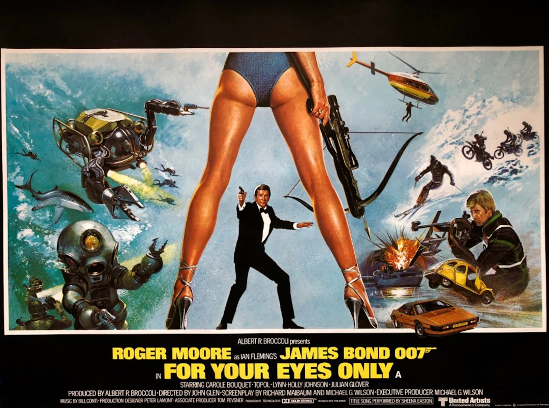 Original James Bond: For Your Eyes Only Movie Poster - 007