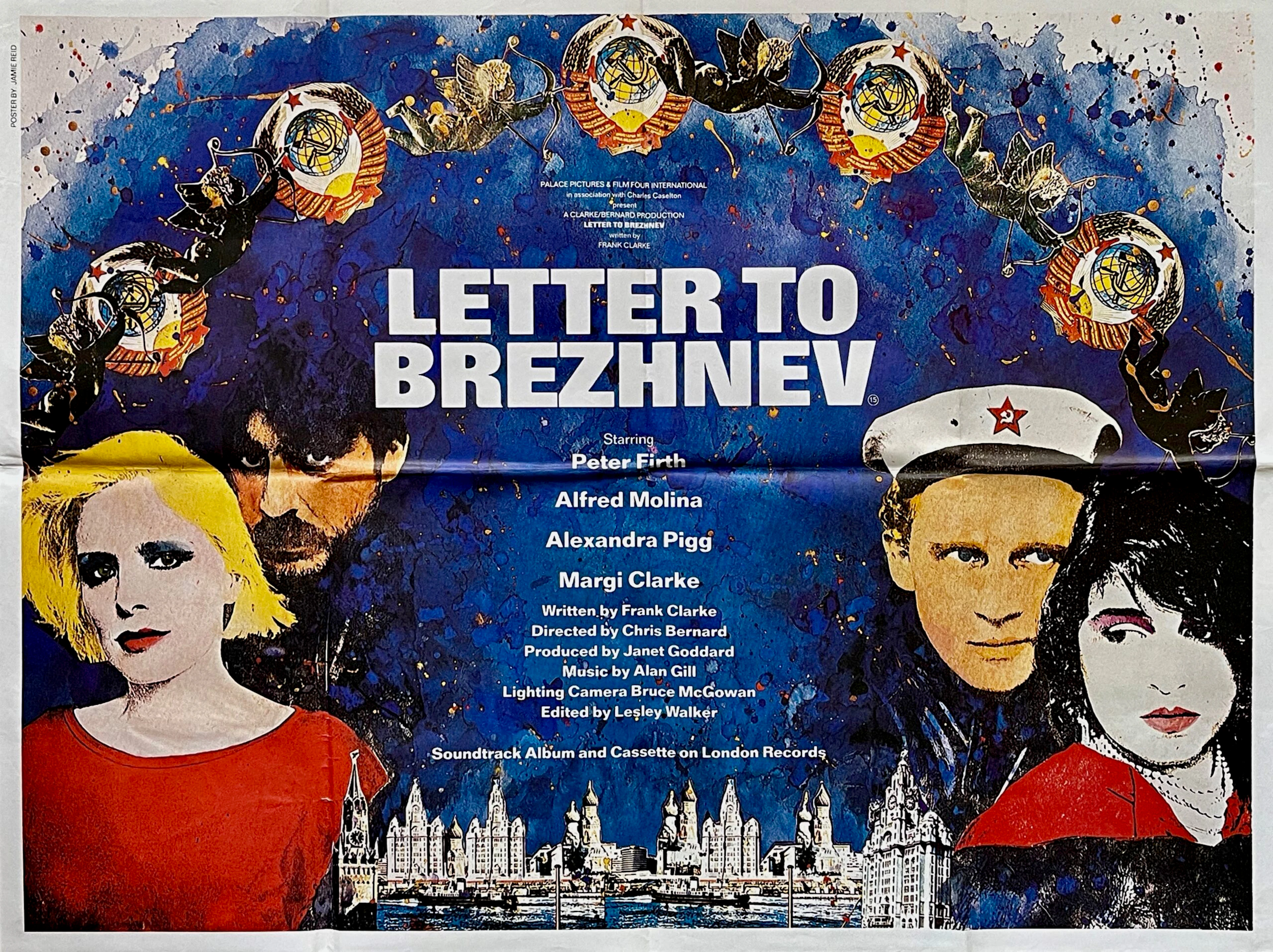 Original Letter to Brezhnev Movie Poster - Margi Clark - Jamie Reid