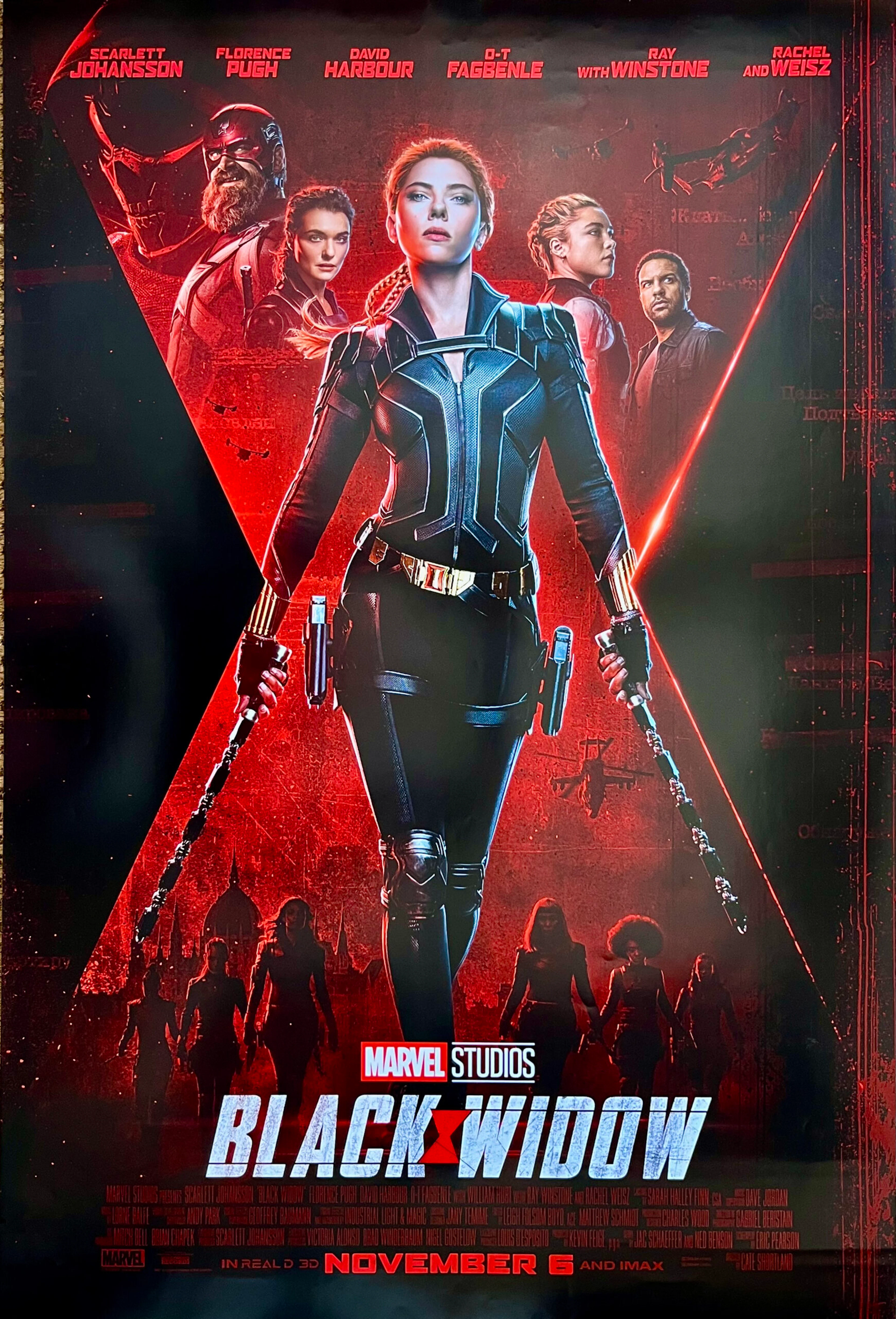 Original Black Widow Movie Poster - Scarlett Johansson - Marvel - MCU