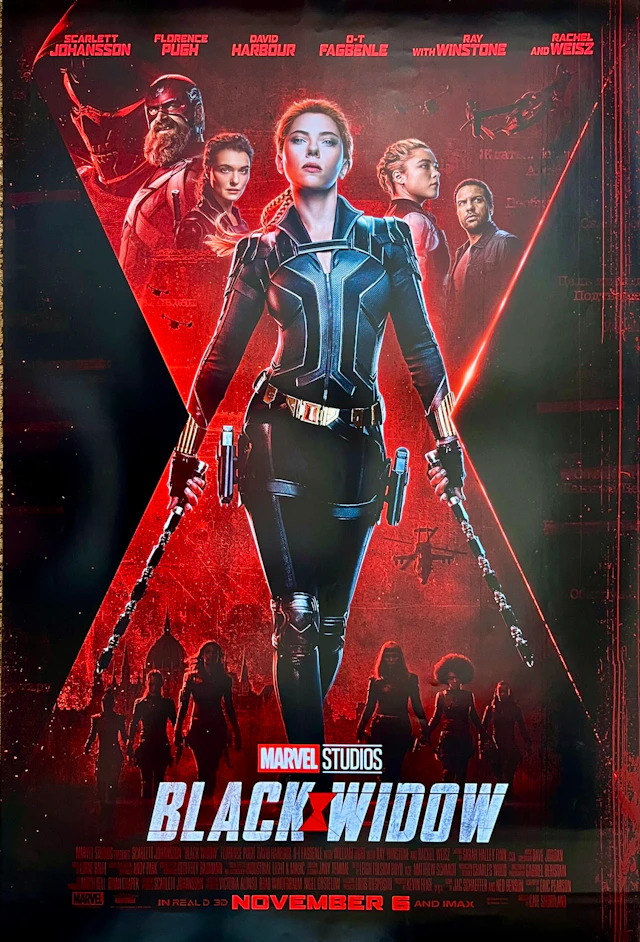 Original Black Widow Movie Poster - Scarlett Johansson - Marvel - MCU