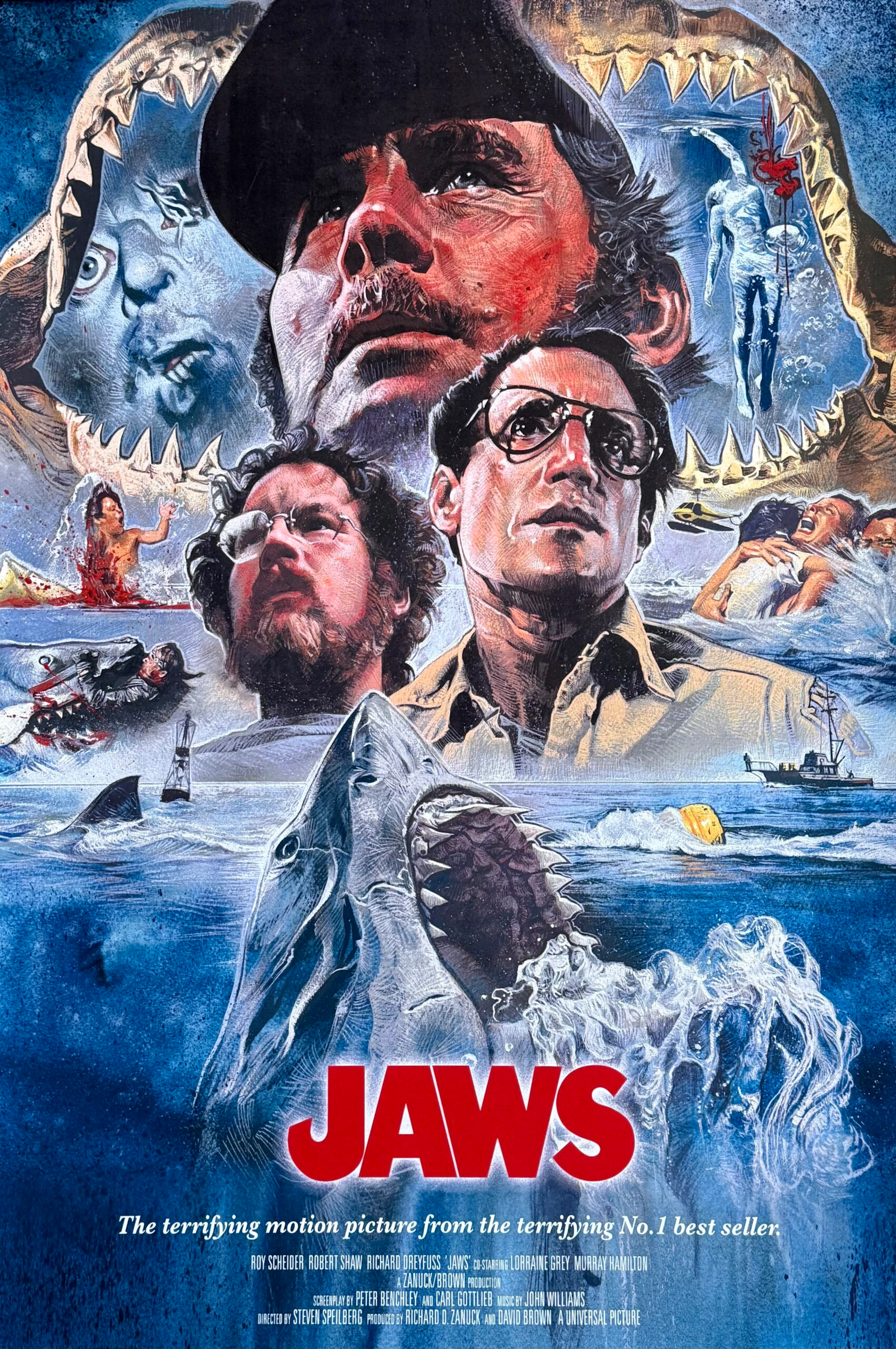 Jaws Alternative Movie Poster - Steven Spielberg - Fine Art Print