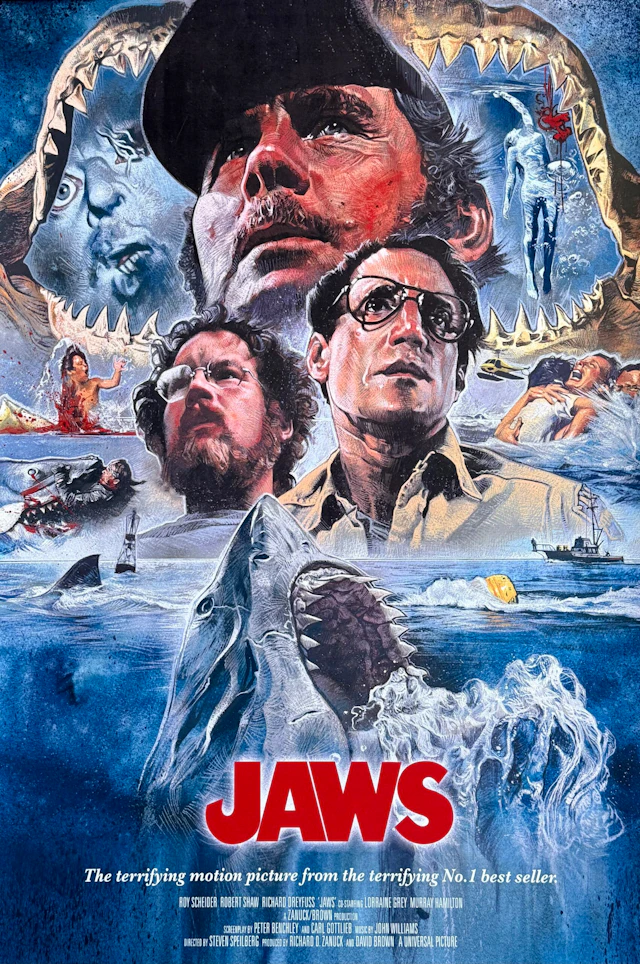 Jaws Alternative Movie Poster - Steven Spielberg - Fine Art Print