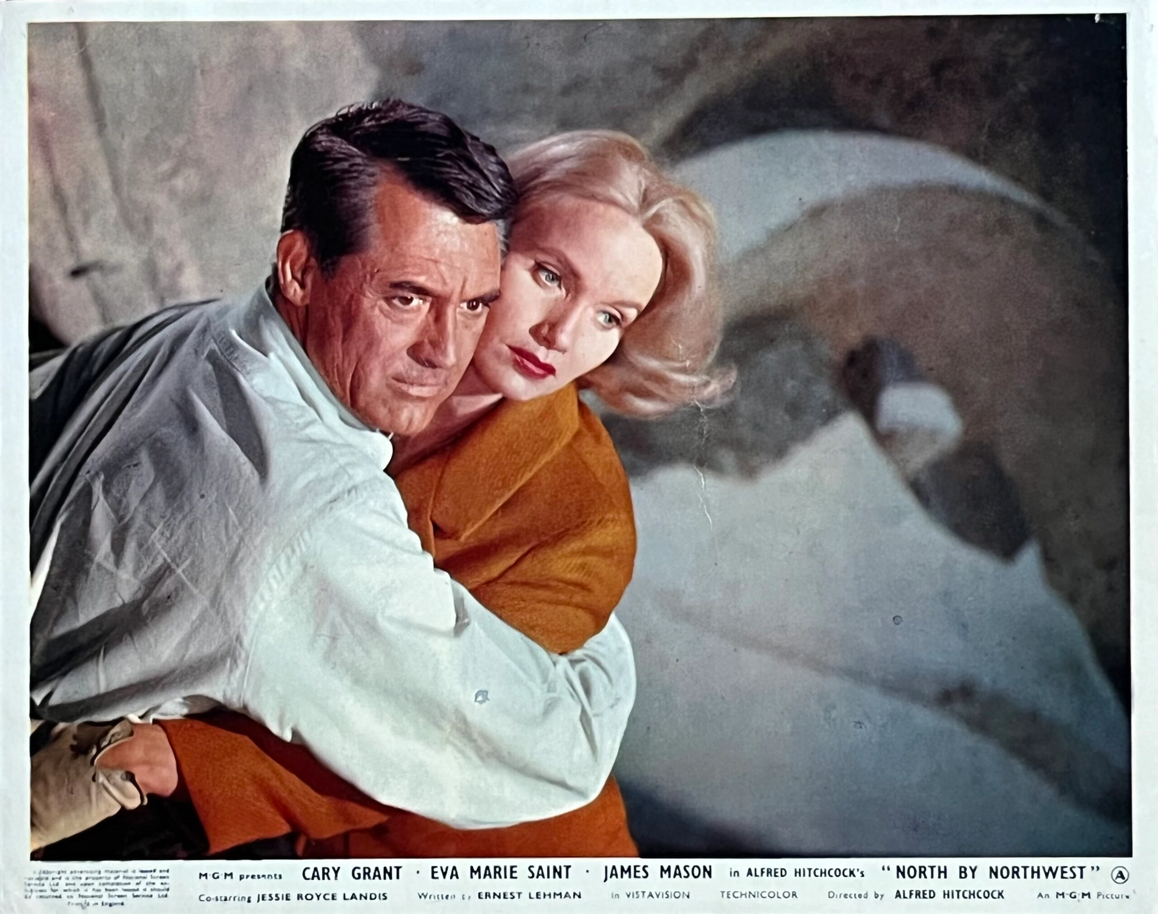 Original North By Northwest Movie Poster - Alfred Hitchcock - Cary Grant