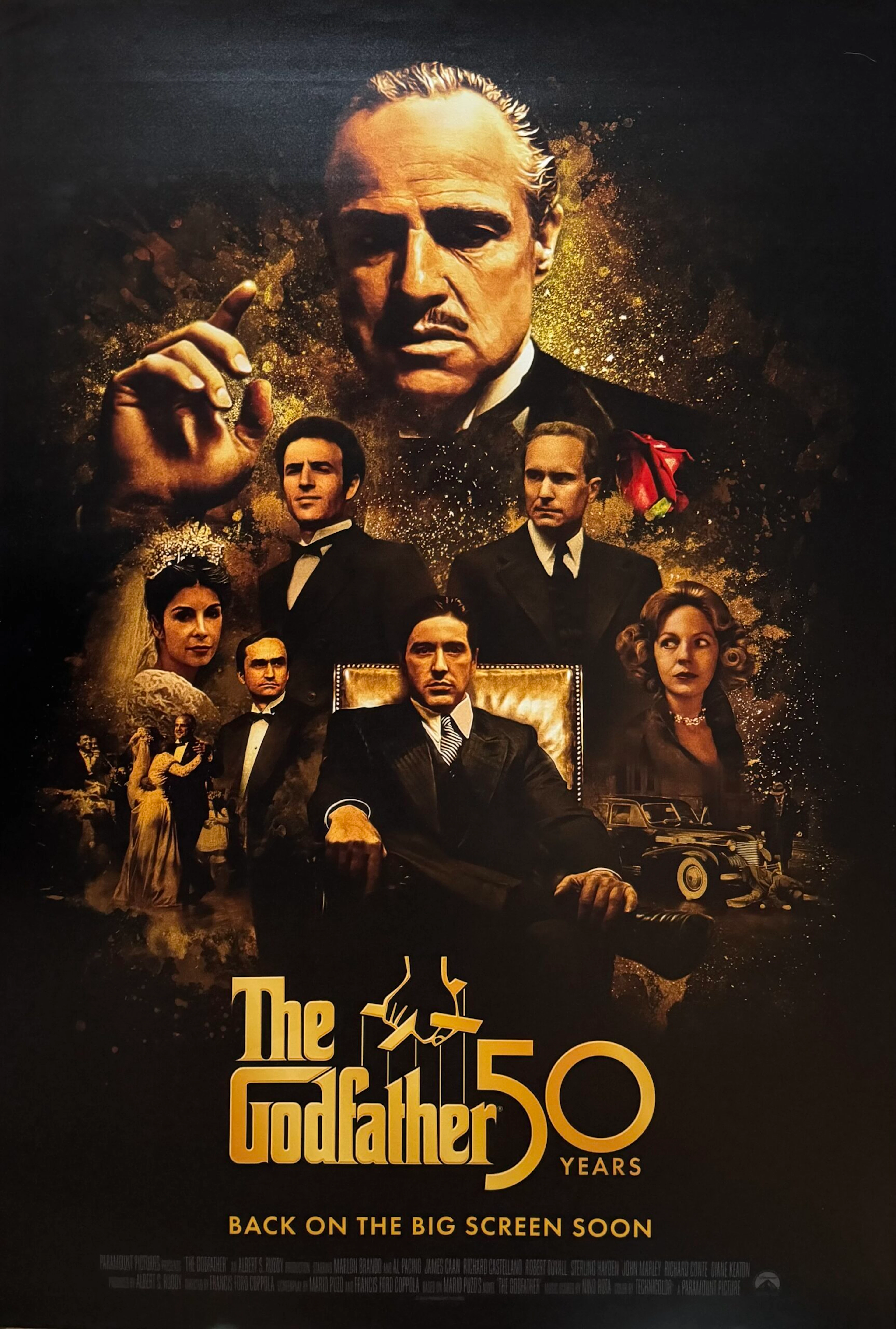 Original The Godfather Movie Poster - Marlon Brando - Al Pacino
