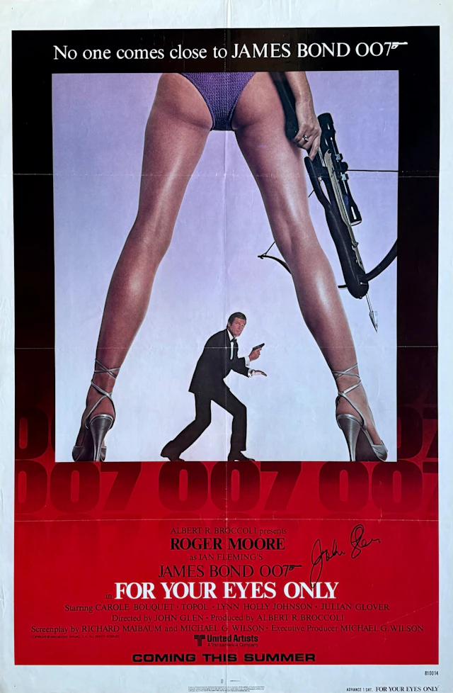 Original James Bond: For Your Eyes Only Movie Poster - 007