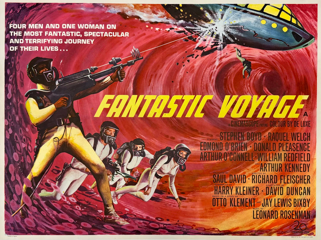 Original Fantastic Voyage UK Film Poster - Raquel Welch