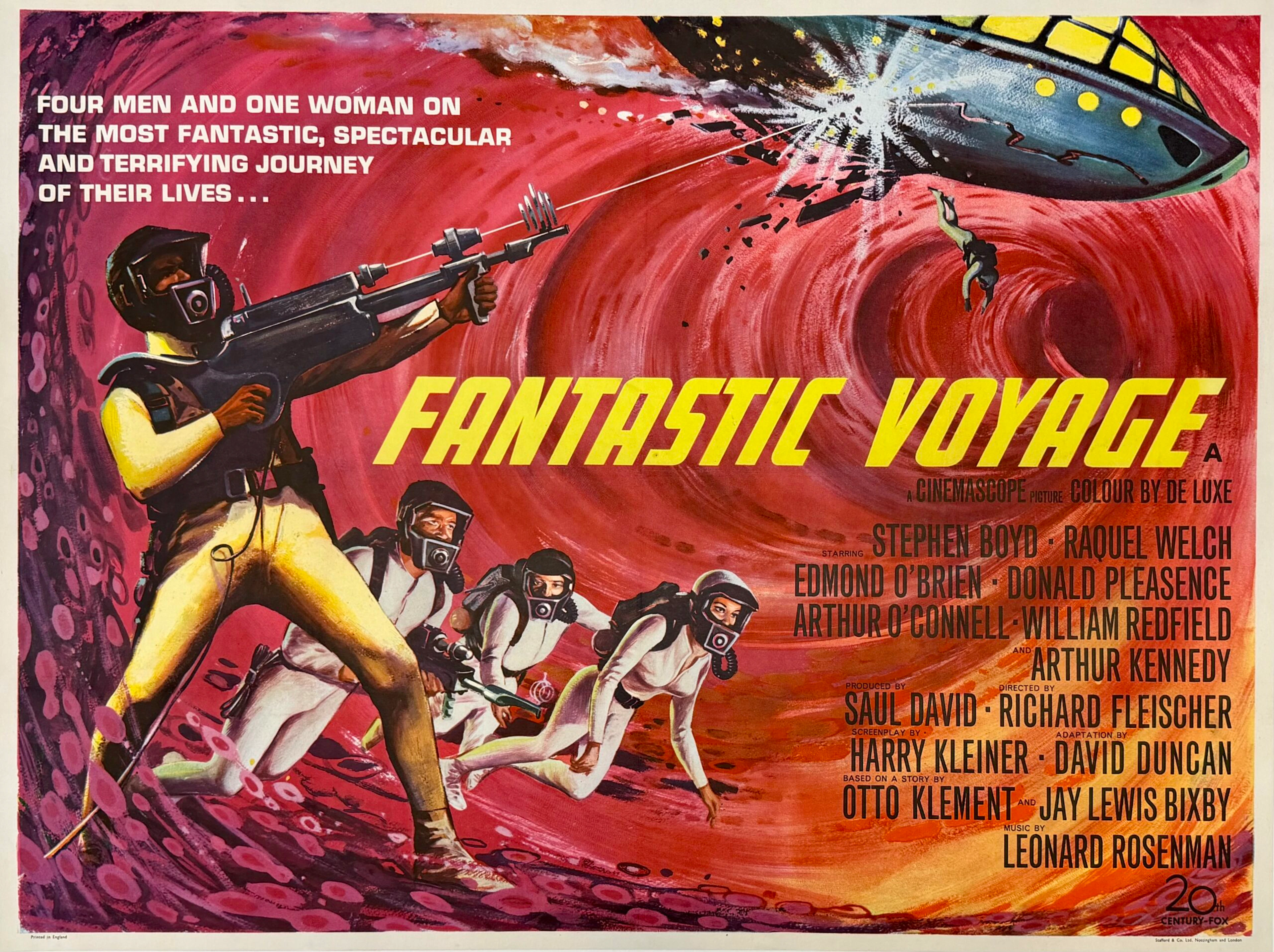 Original Fantastic Voyage UK Film Poster - Raquel Welch