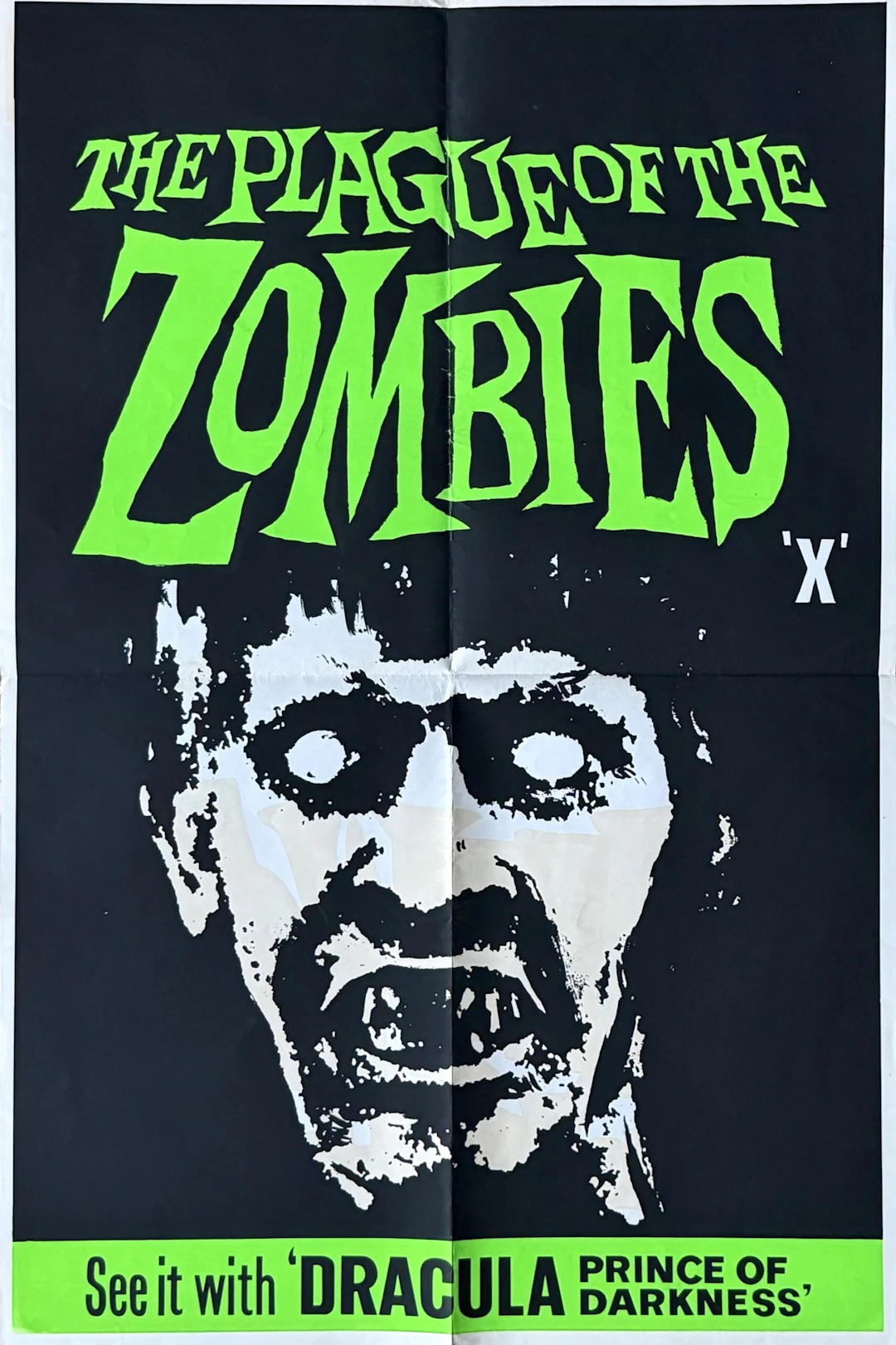 Original The Plague of the Zombies Movie Poster - Hammer Horror