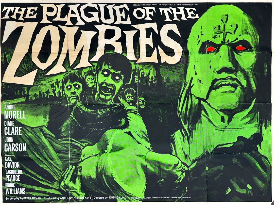 Original The Plague of the Zombies Movie Poster - Hammer Horror