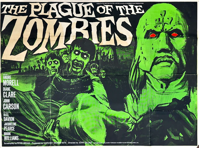 Original The Plague of the Zombies Movie Poster - Hammer Horror
