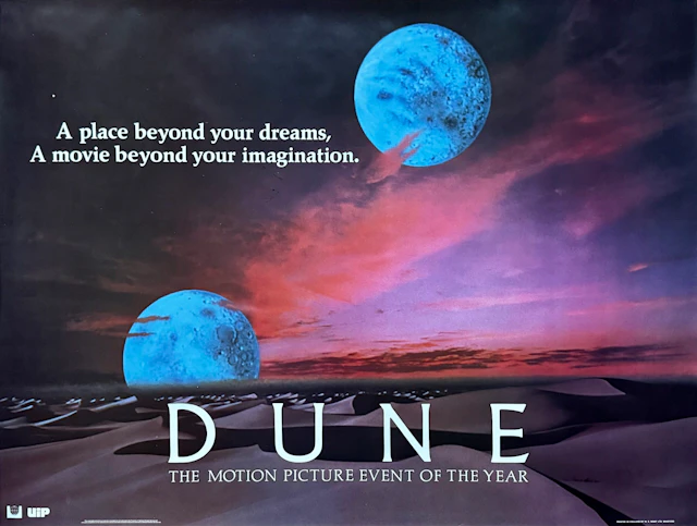 Original DUNE Movie Poster - Sci-Fi - Frank Herbert - David Lynch